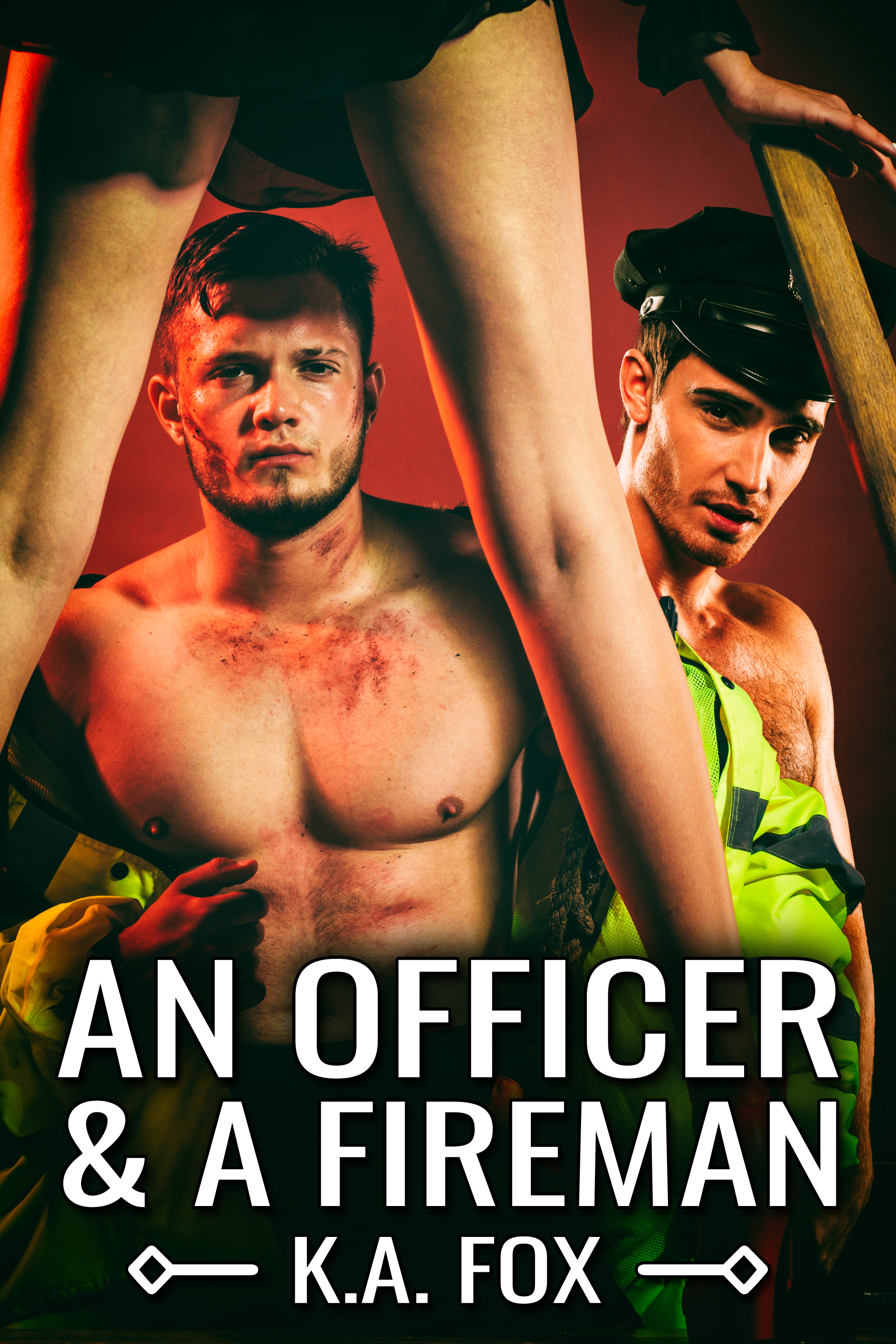 This image is the cover for the book An Officer and a Fireman
