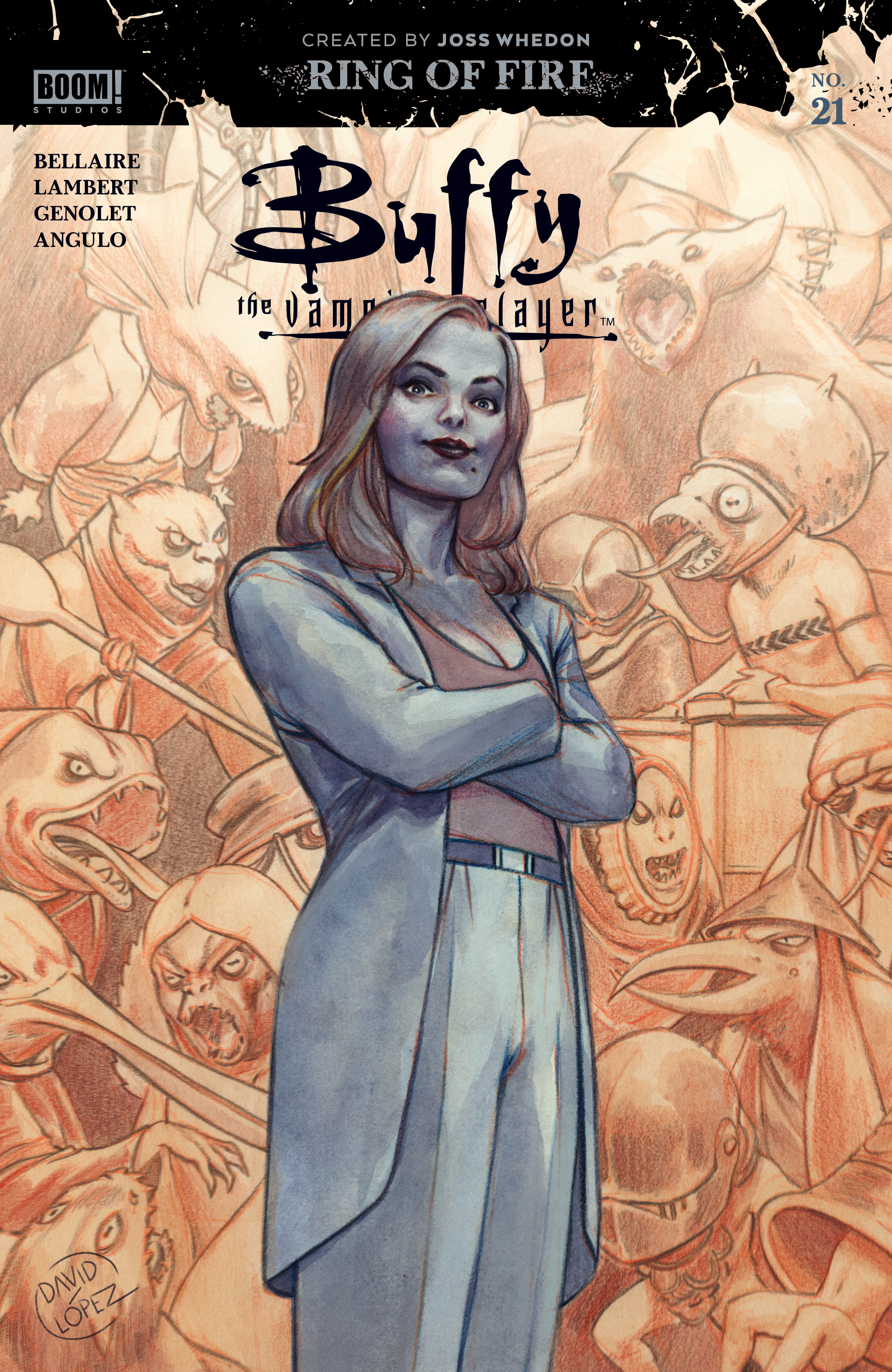 This image is the cover for the book Buffy the Vampire Slayer #21, Buffy the Vampire Slayer