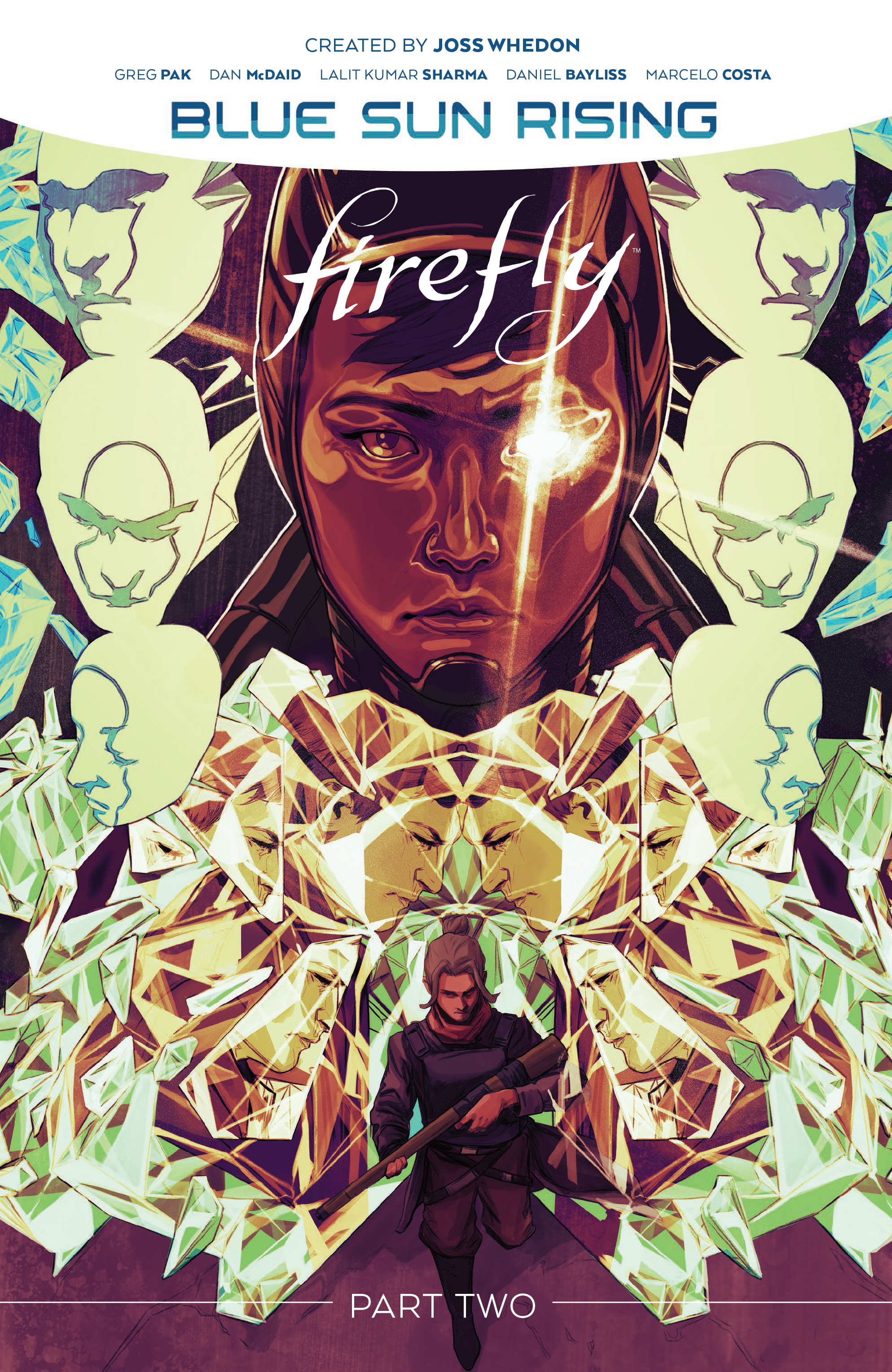 This image is the cover for the book Firefly: Blue Sun Rising Vol. 2