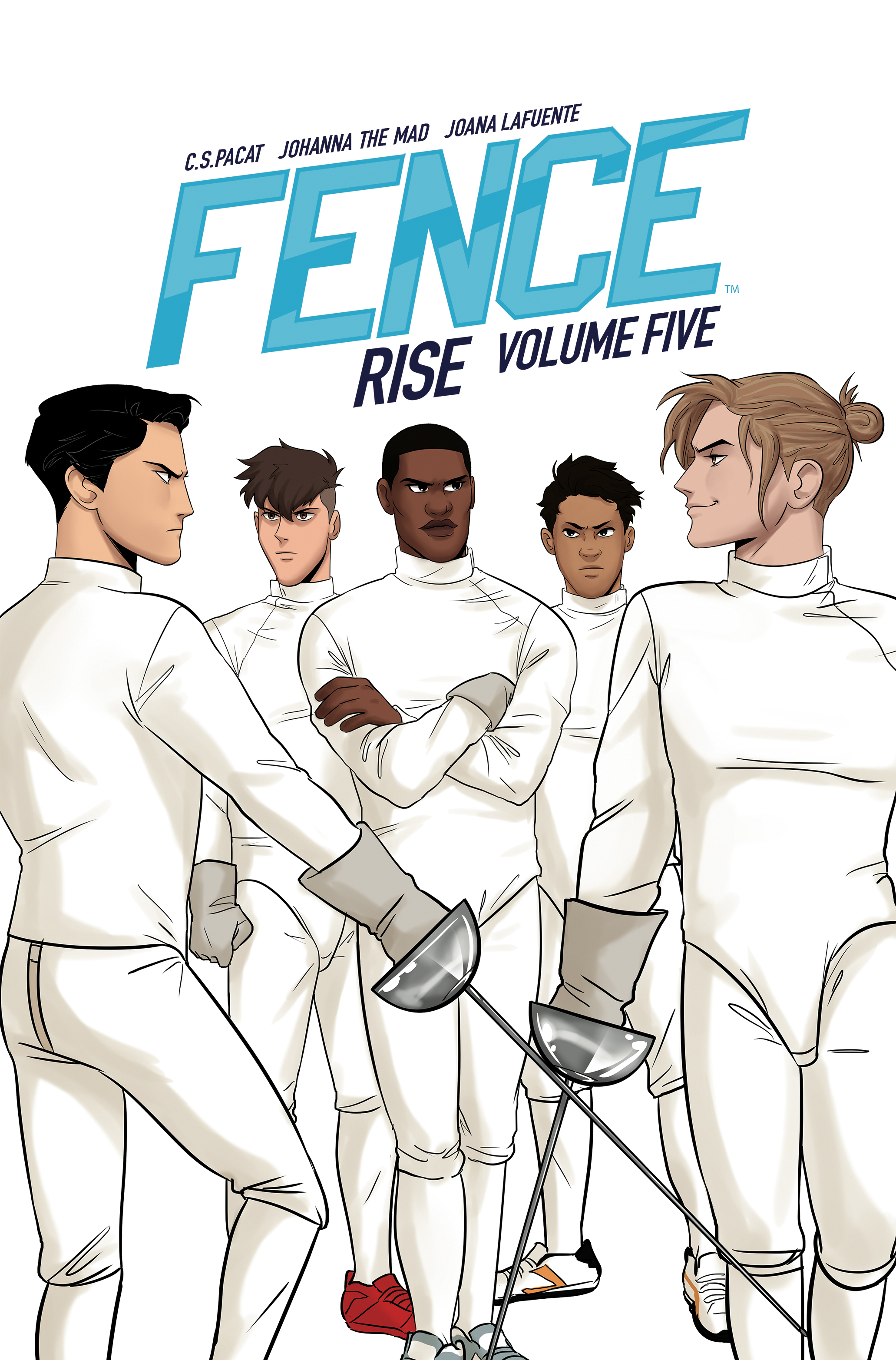 This image is the cover for the book Fence: Rise OGN