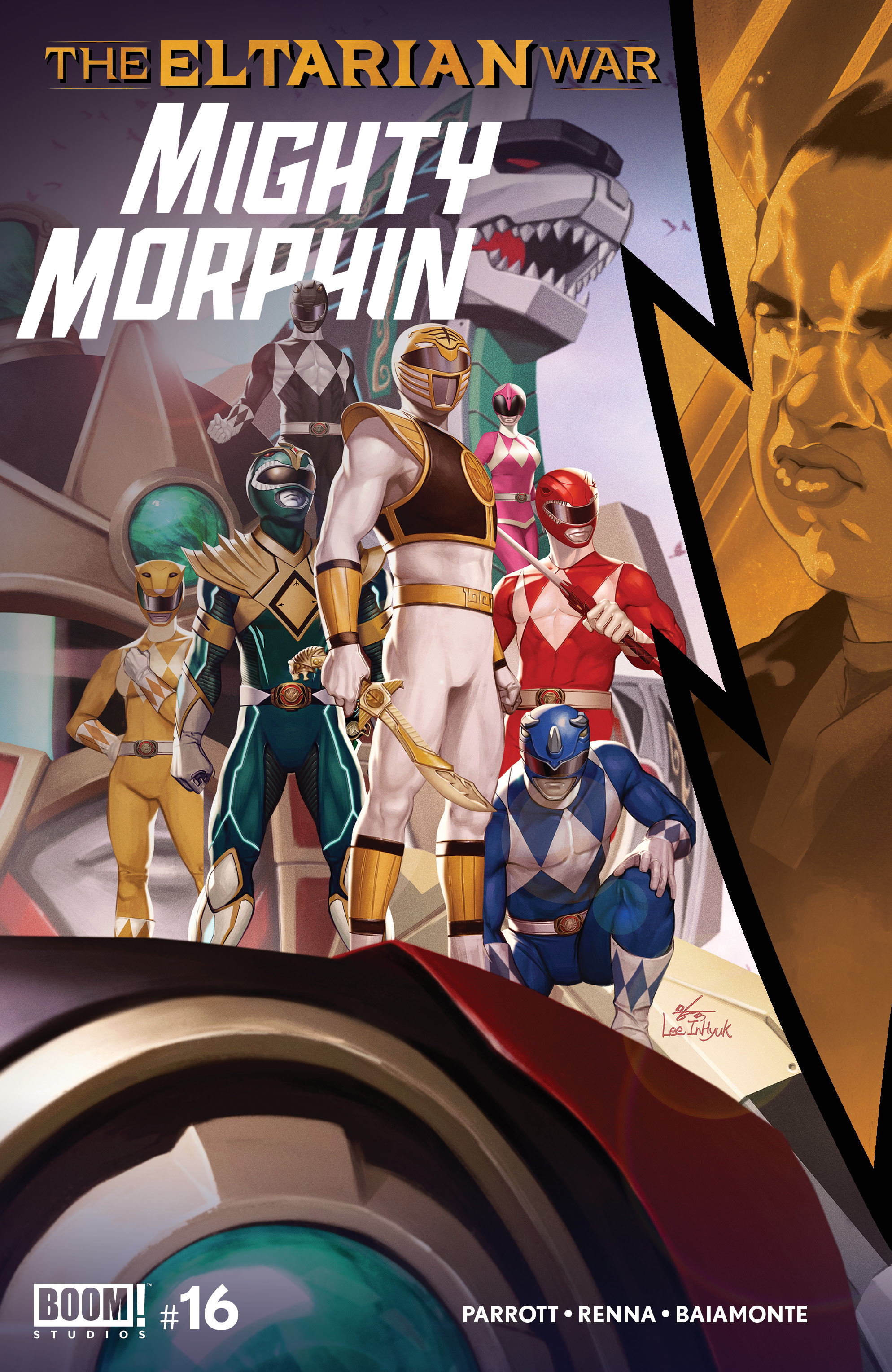 This image is the cover for the book Mighty Morphin #16, Mighty Morphin