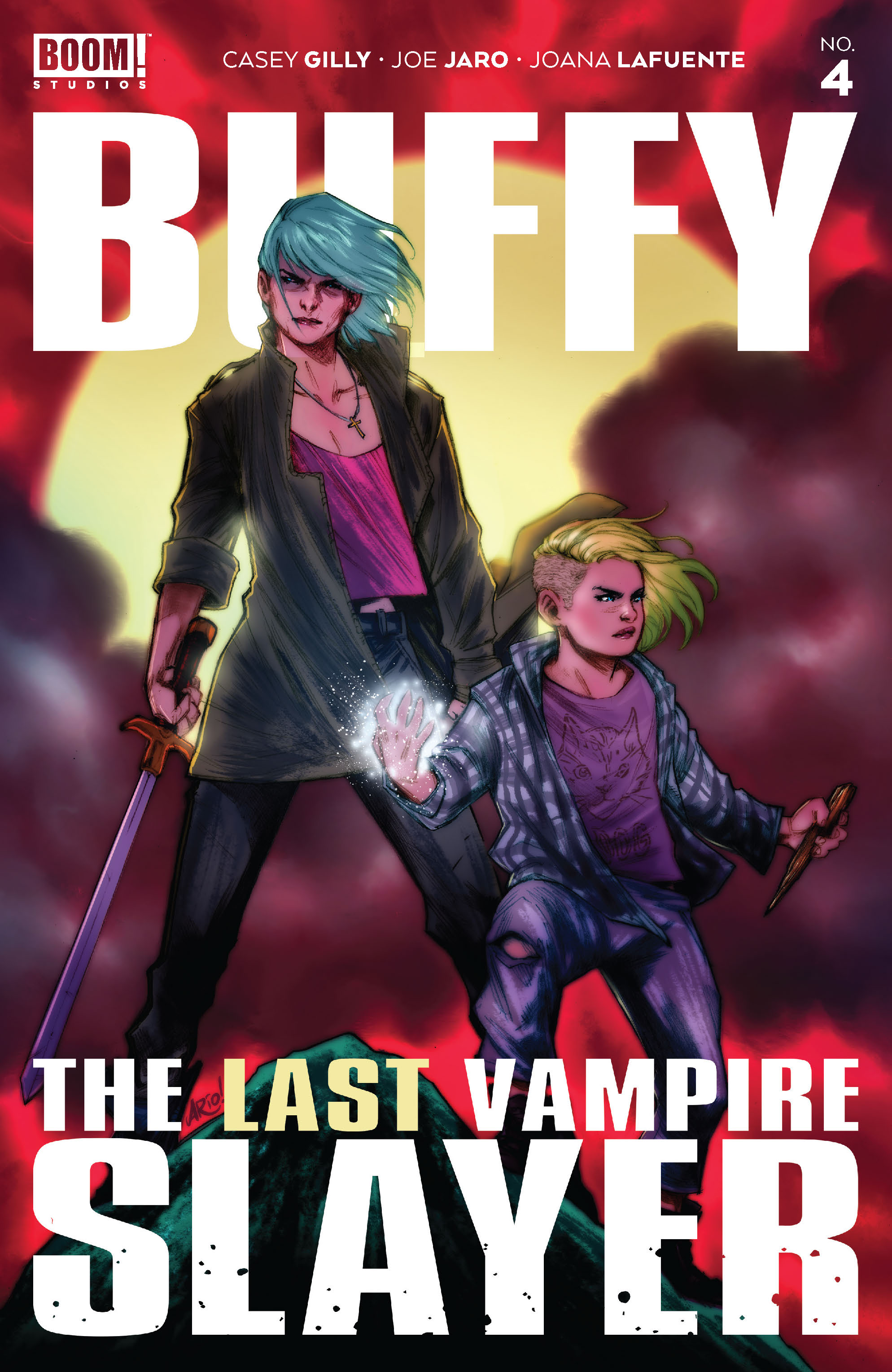 This image is the cover for the book Buffy the Last Vampire Slayer #4, Buffy the Last Vampire Slayer