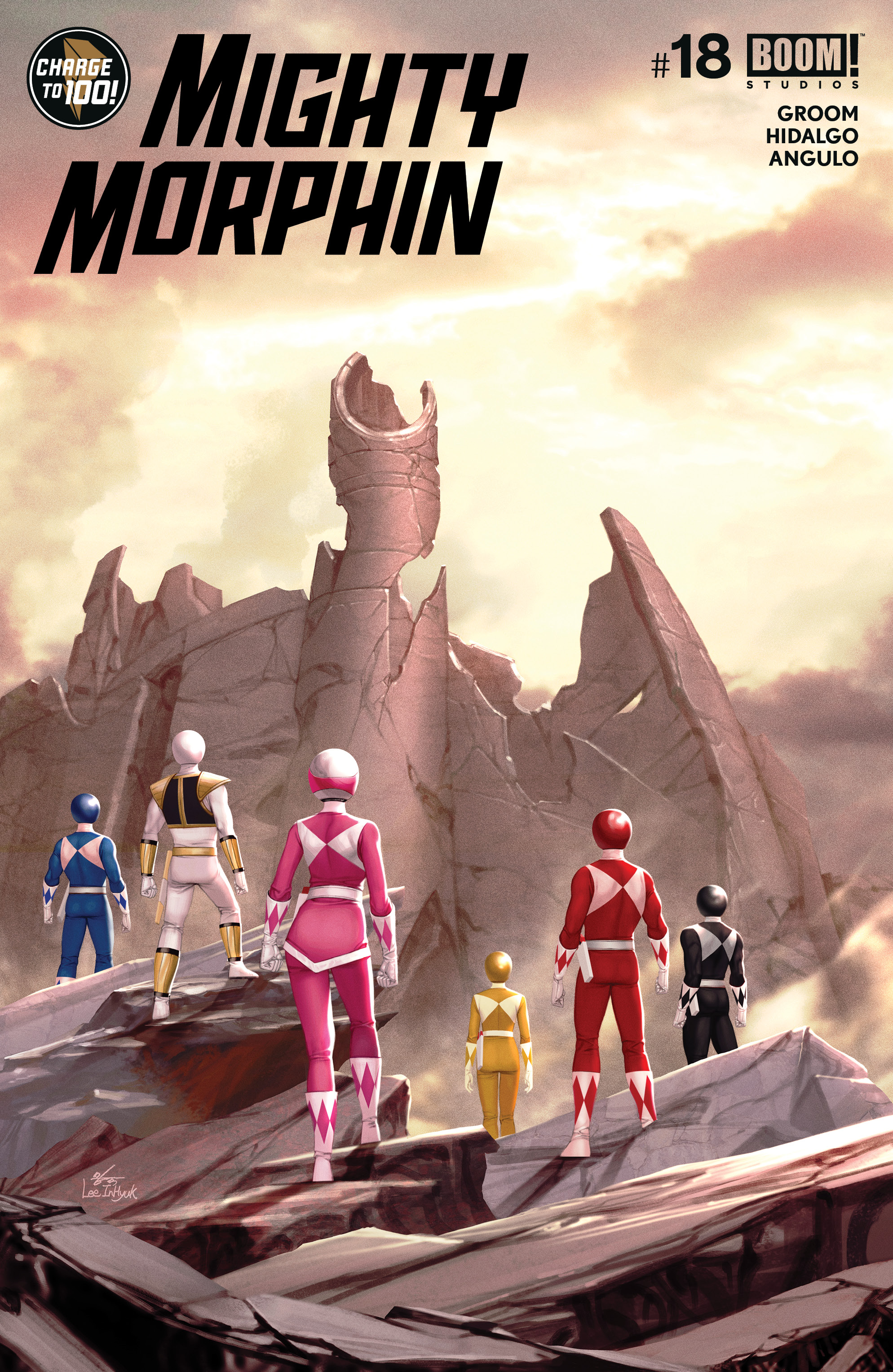 This image is the cover for the book Mighty Morphin #18, Mighty Morphin