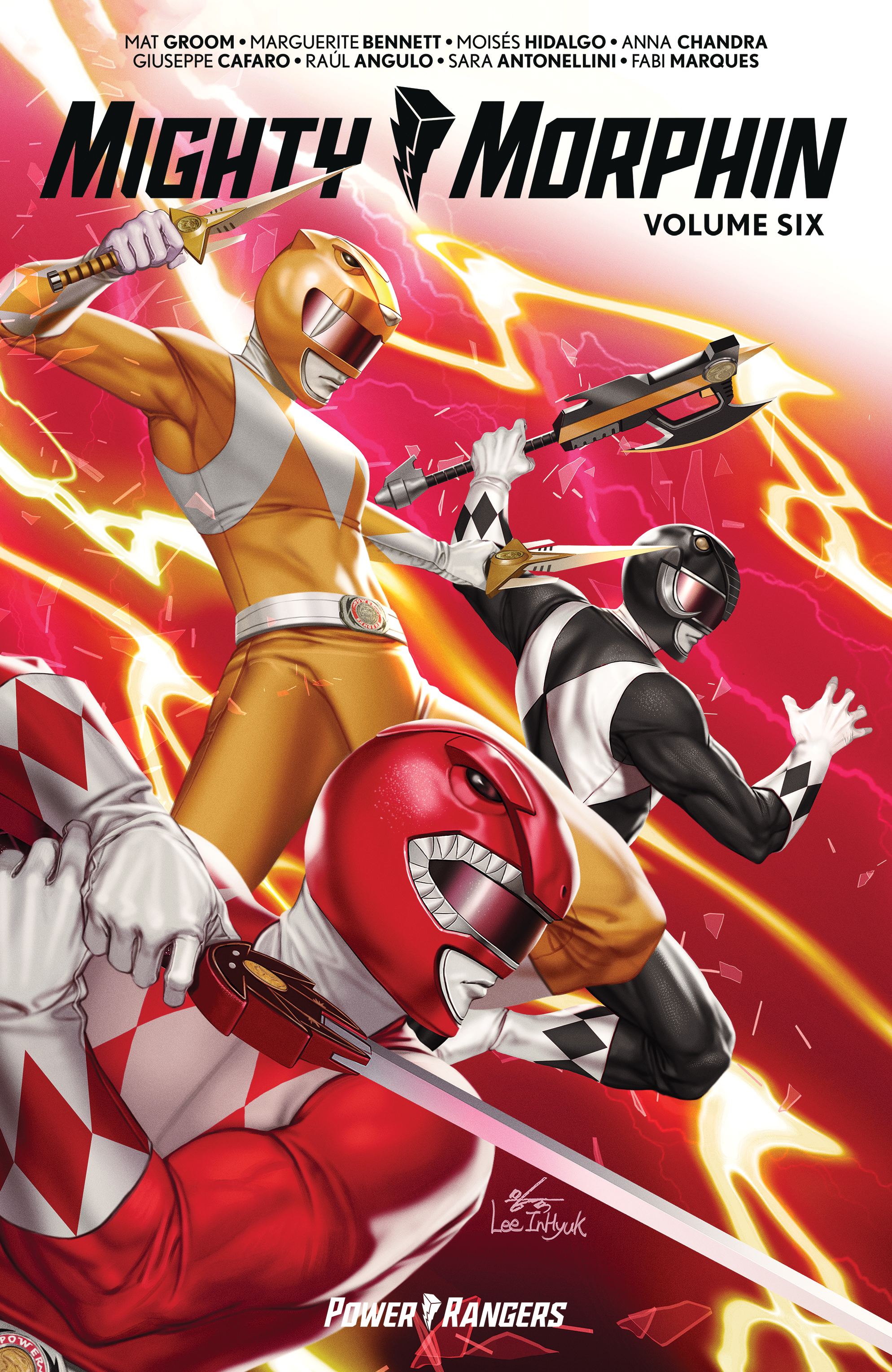 This image is the cover for the book Mighty Morphin Vol. 6