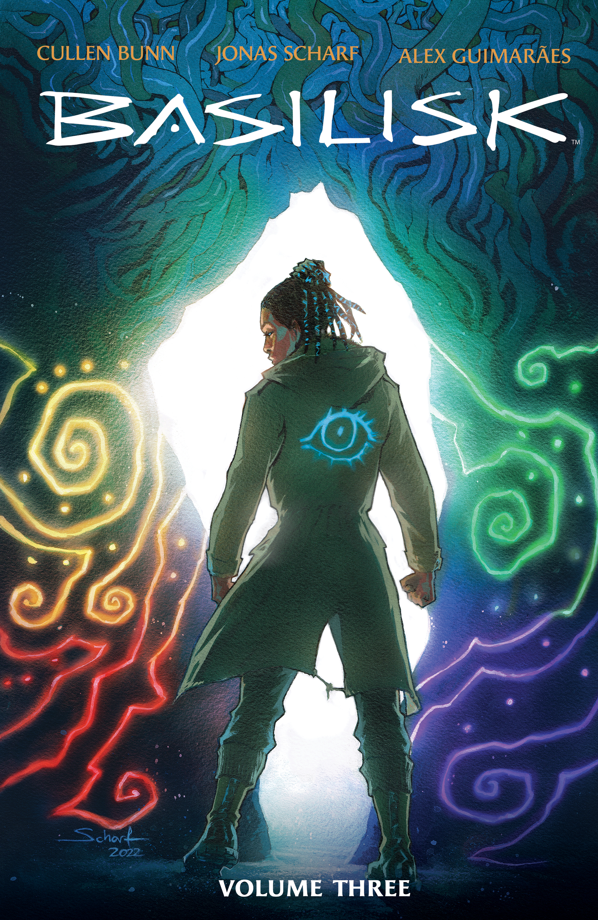 This image is the cover for the book Basilisk Vol. 3
