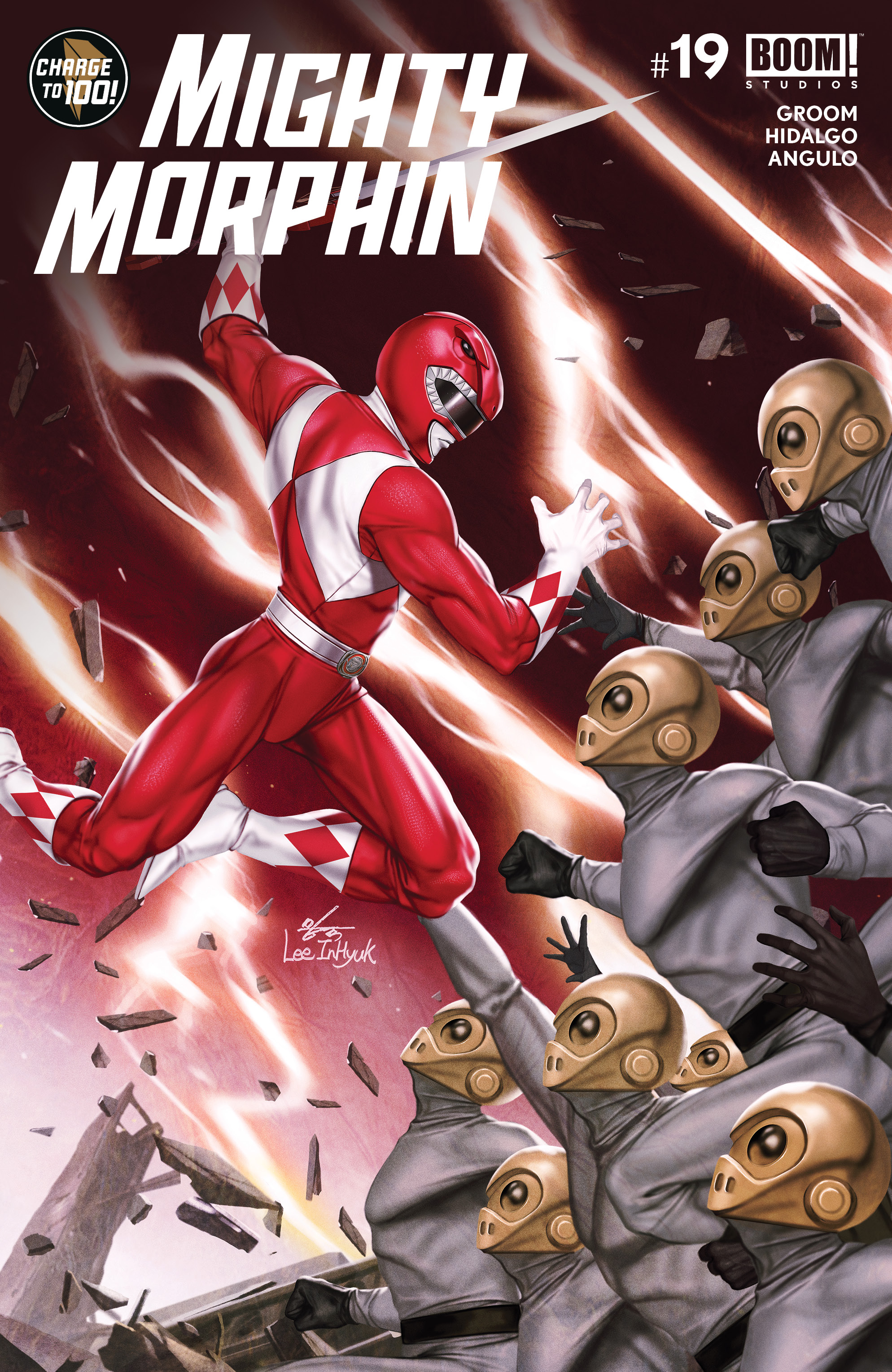 This image is the cover for the book Mighty Morphin #19, Mighty Morphin