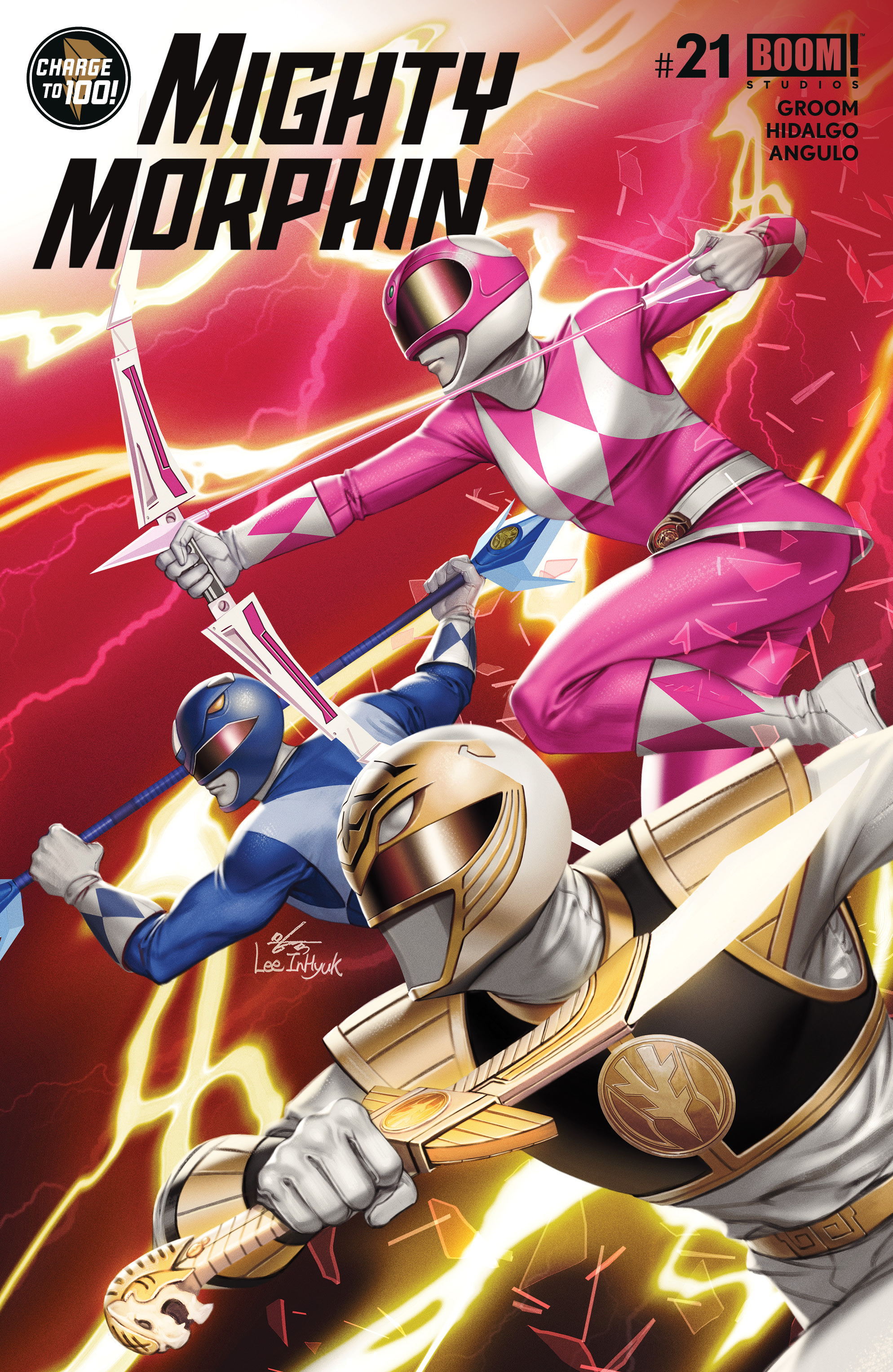 This image is the cover for the book Mighty Morphin #21