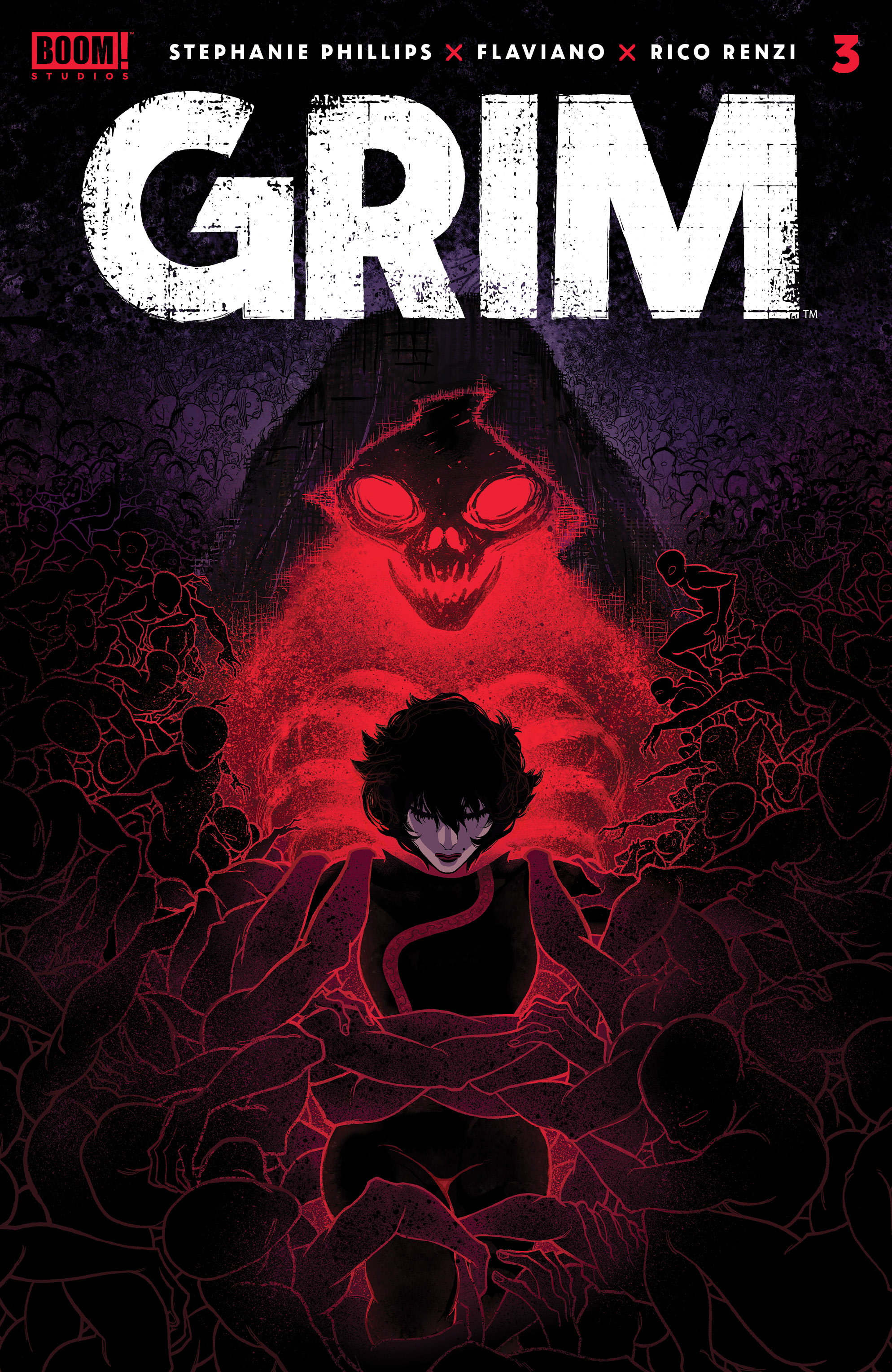 This image is the cover for the book Grim #3