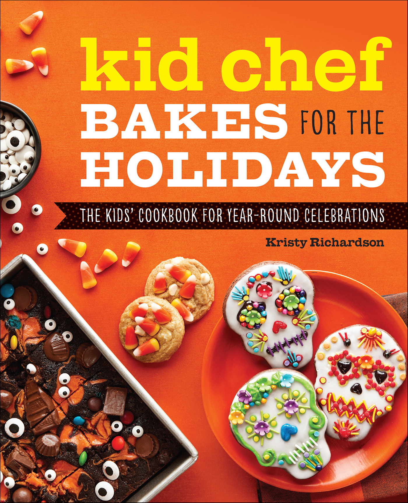 This image is the cover for the book Kid Chef Bakes for the Holidays