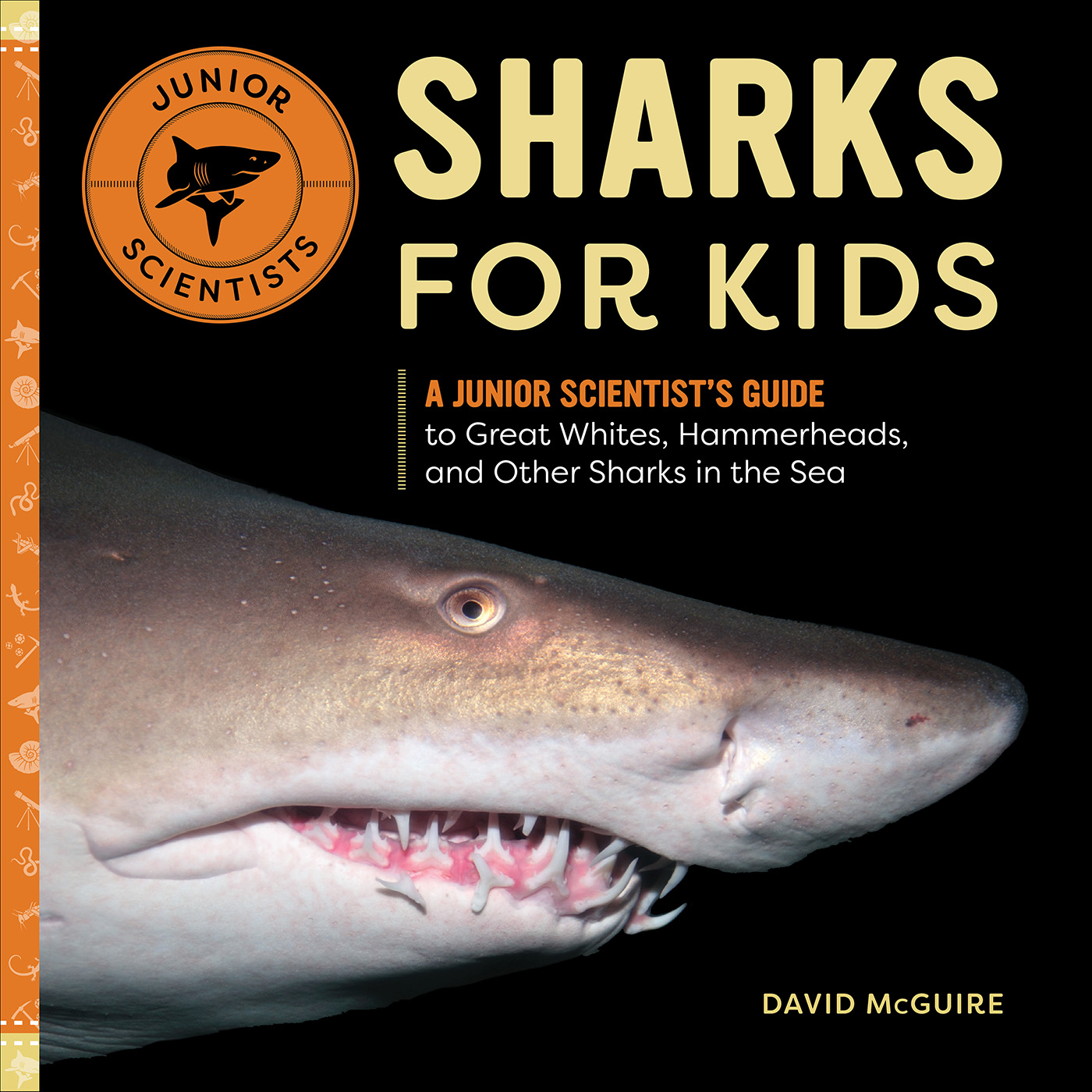 This image is the cover for the book Sharks for Kids