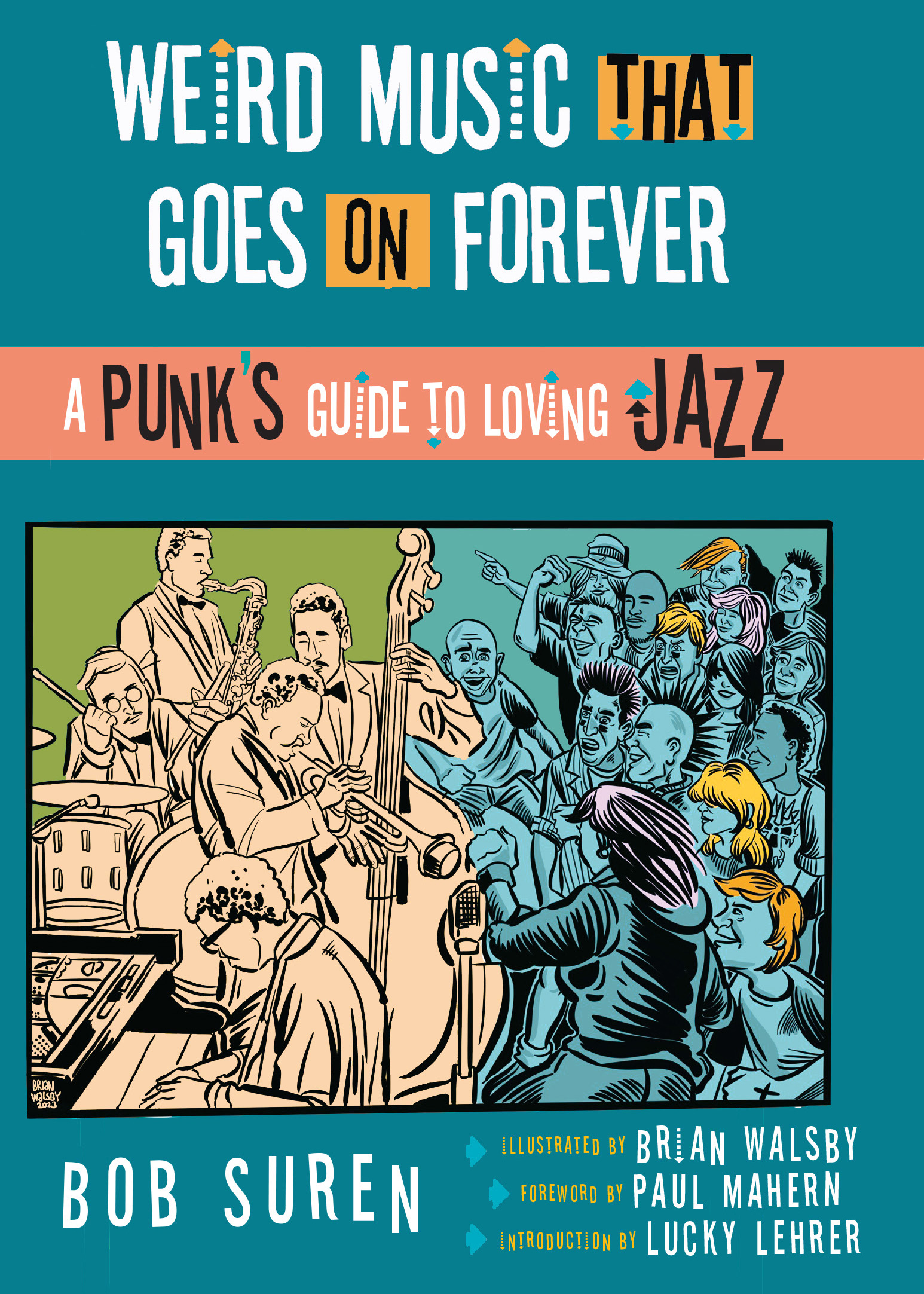 This image is the cover for the book Weird Music That Goes on Forever
