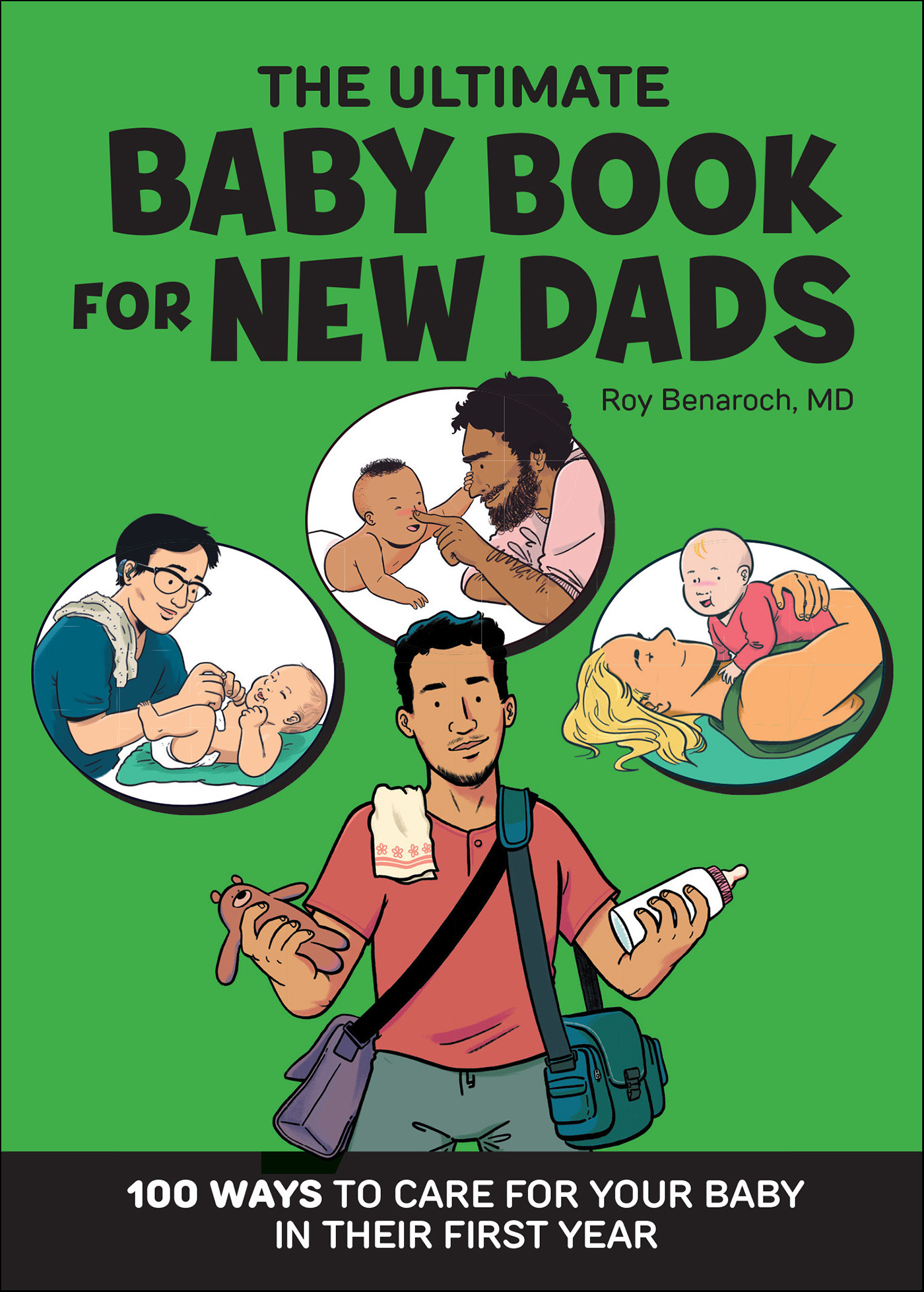 This image is the cover for the book Ultimate Baby Book for New Dads