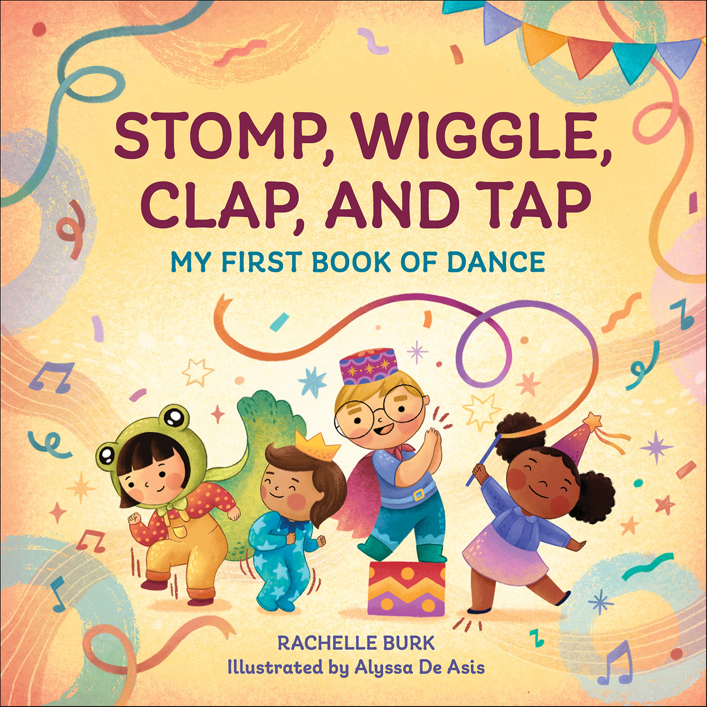 This image is the cover for the book Stomp, Wiggle, Clap, and Tap