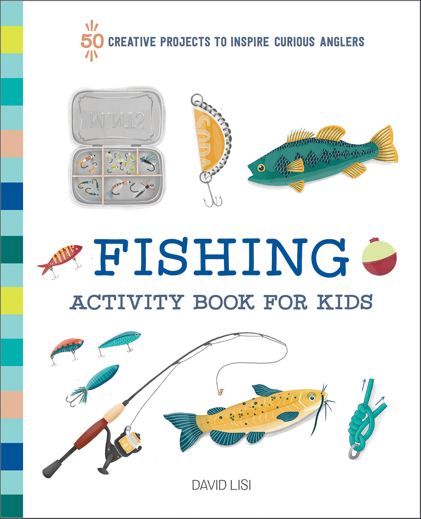 This image is the cover for the book Fishing Activity Book for Kids