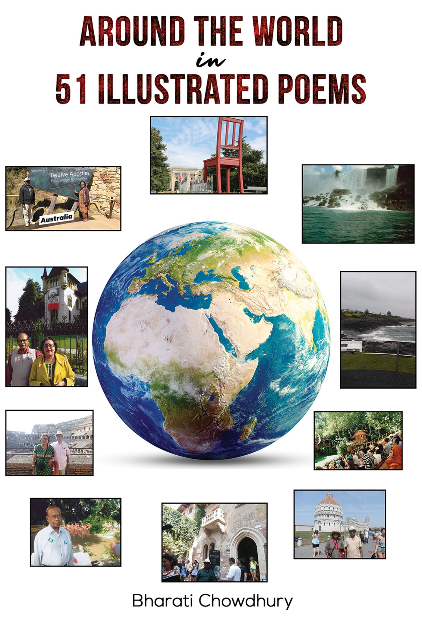 This image is the cover for the book Around the World in 51 Illustrated Poems