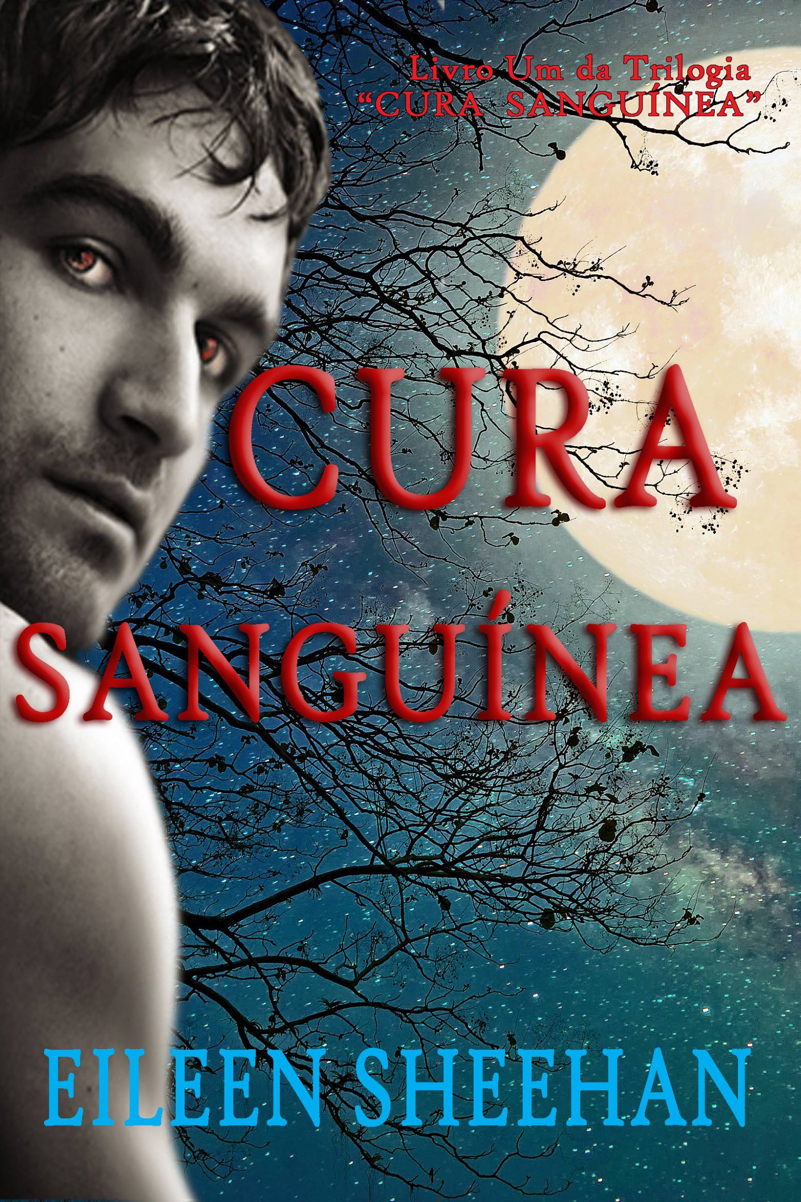 This image is the cover for the book Cura Sanguínea, Trilogia  Cura Sanguínea