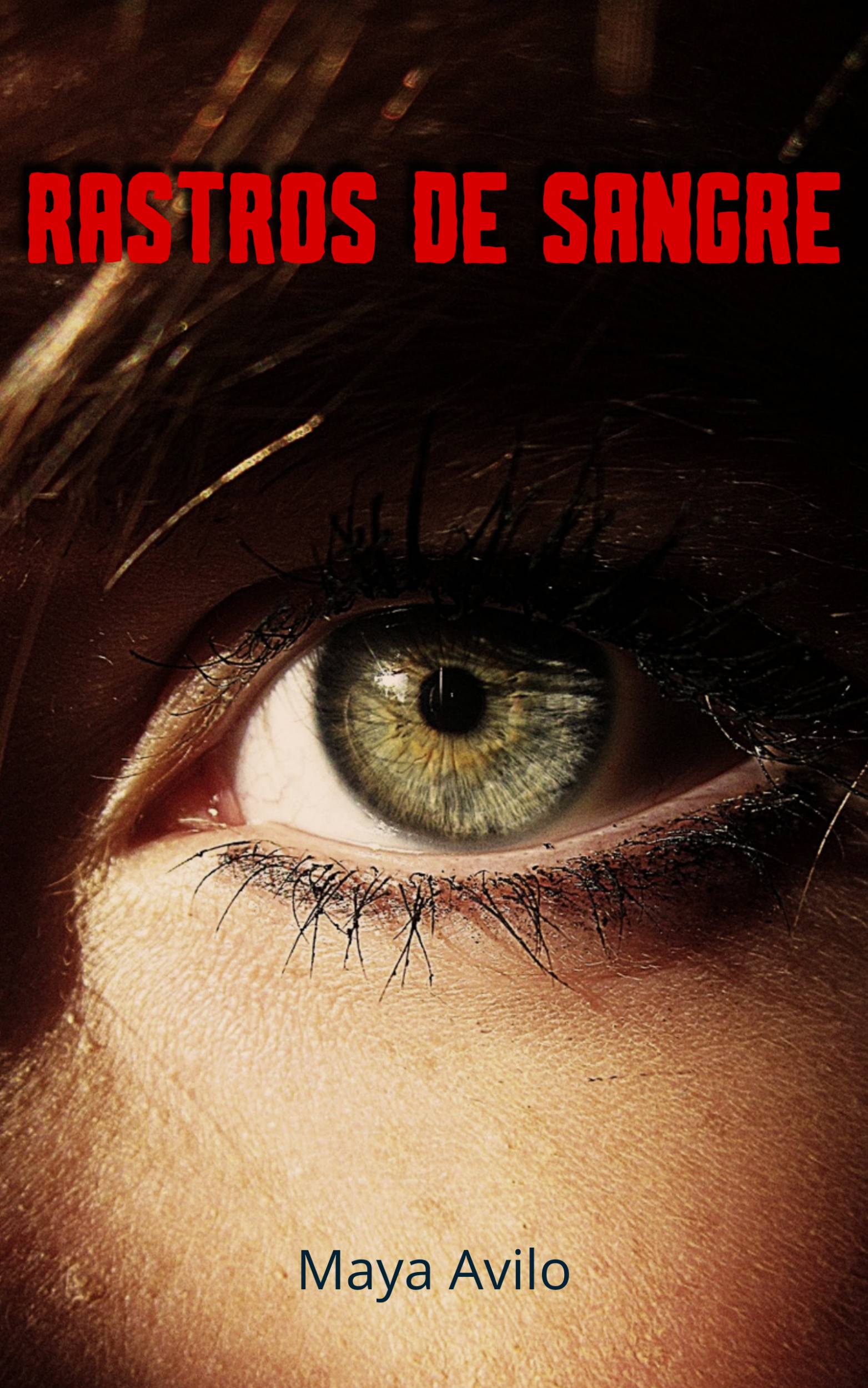 This image is the cover for the book Rastros de Sangre, Lágrimas de Sangre
