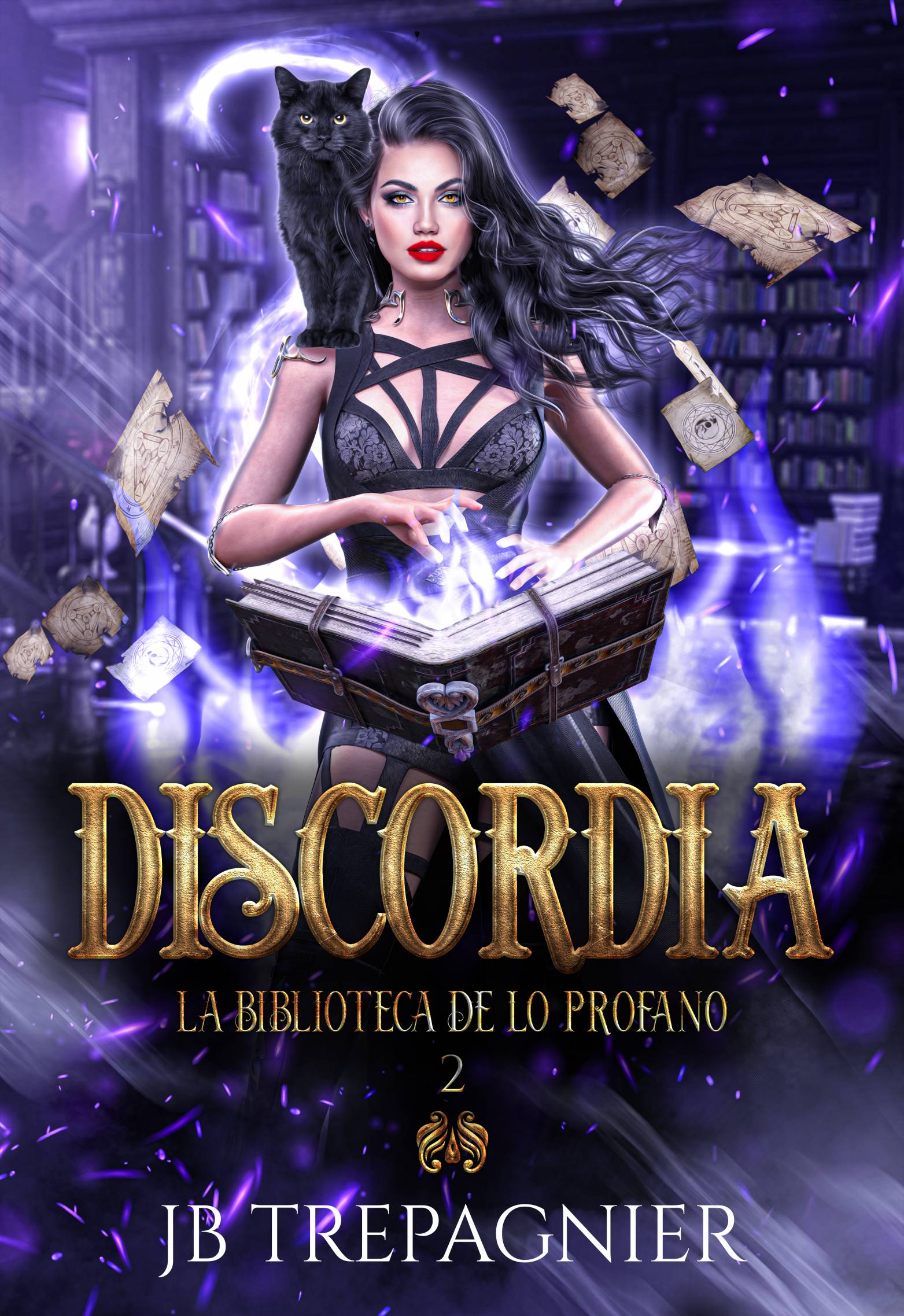 This image is the cover for the book Discordia, La Biblioteca de lo Profano 2