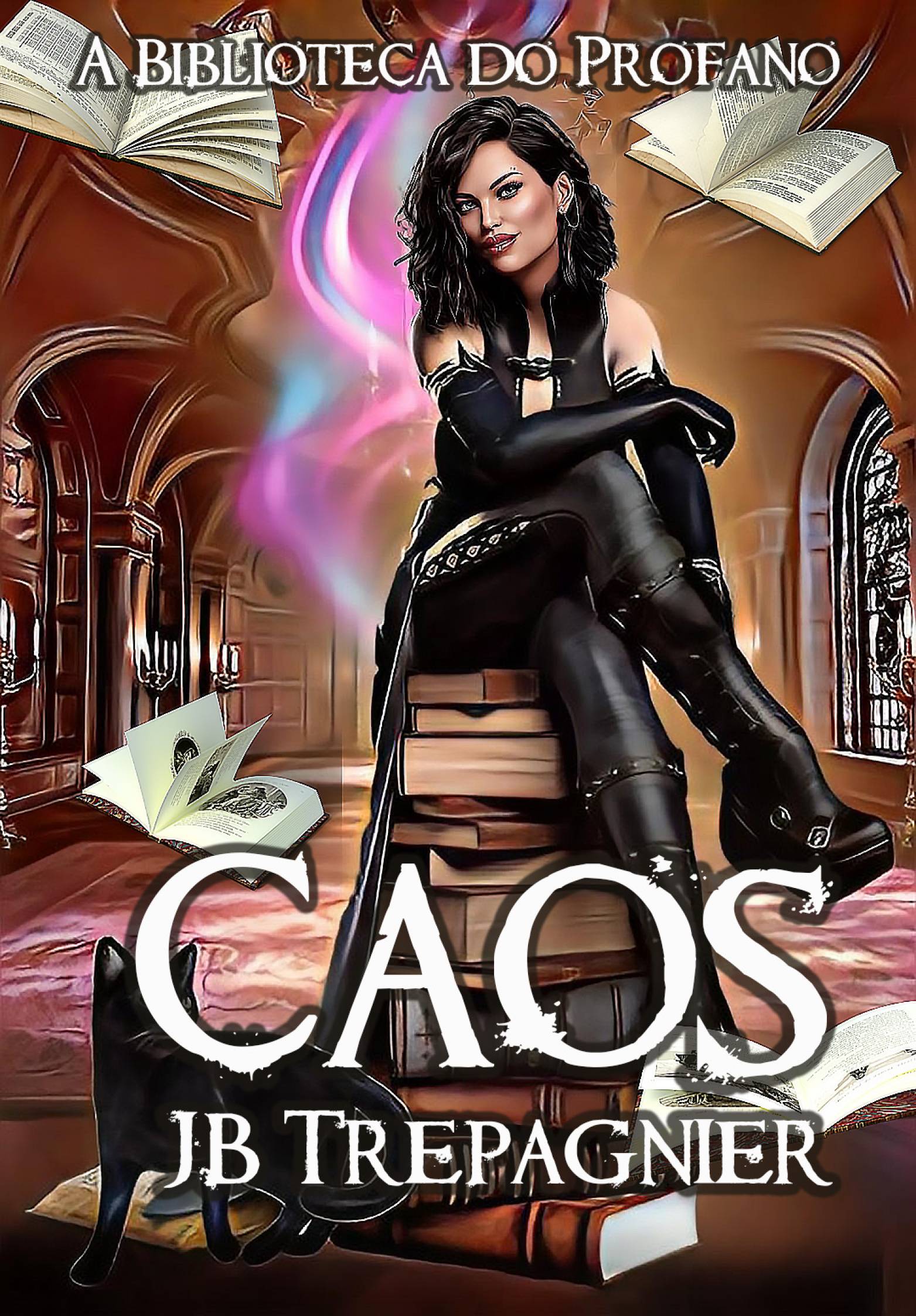 This image is the cover for the book Caos, A Biblioteca do Profano 1