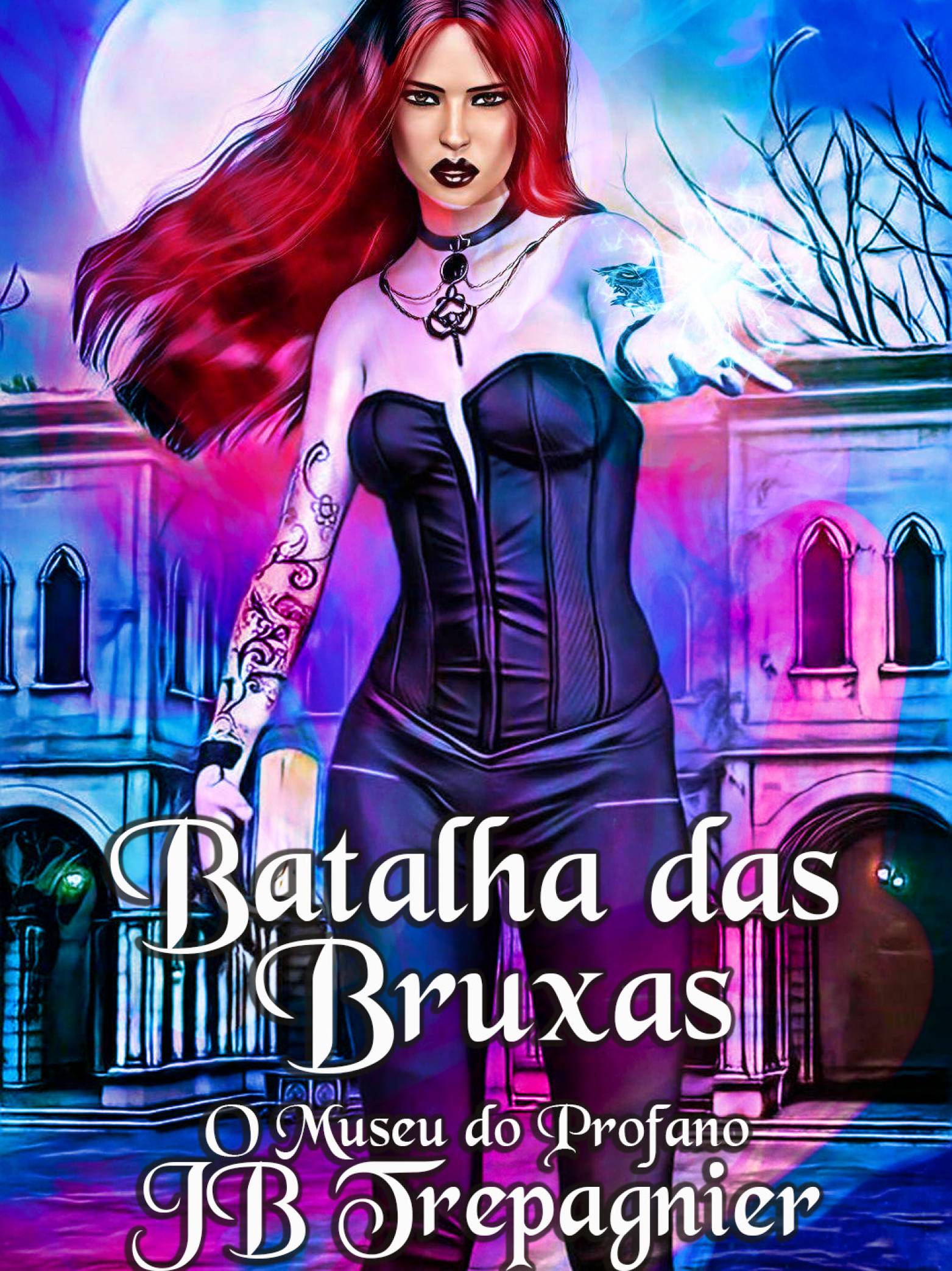 This image is the cover for the book Batalha das Bruxas, O Museu do Profano 3