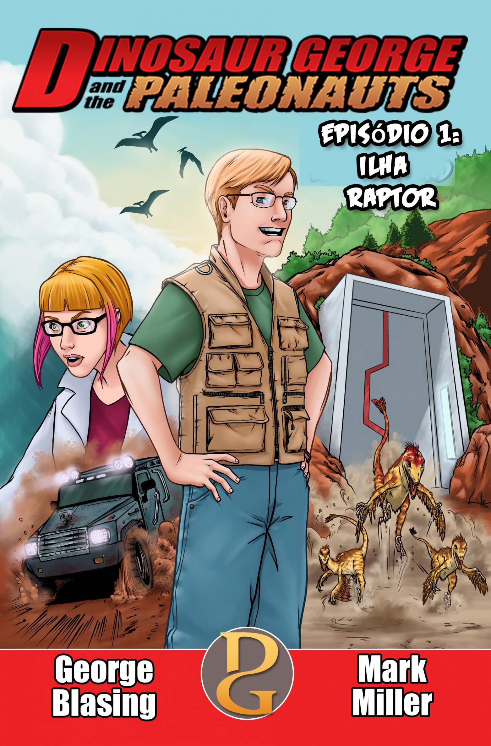 This image is the cover for the book Dinosaur George and the Paleonauts