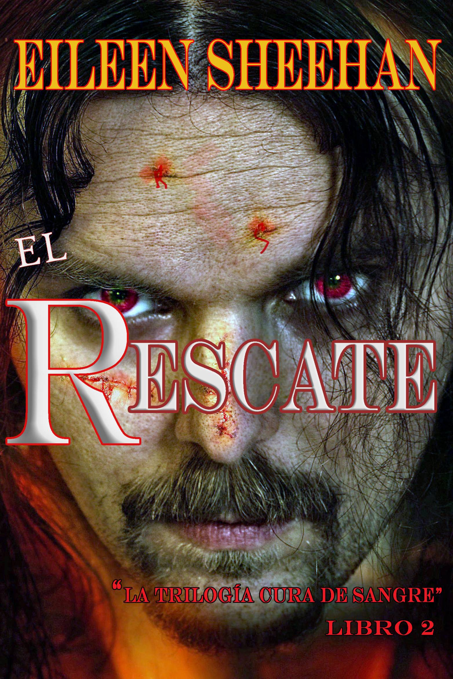 This image is the cover for the book El Rescate, la Trilogía Cura de Sangre