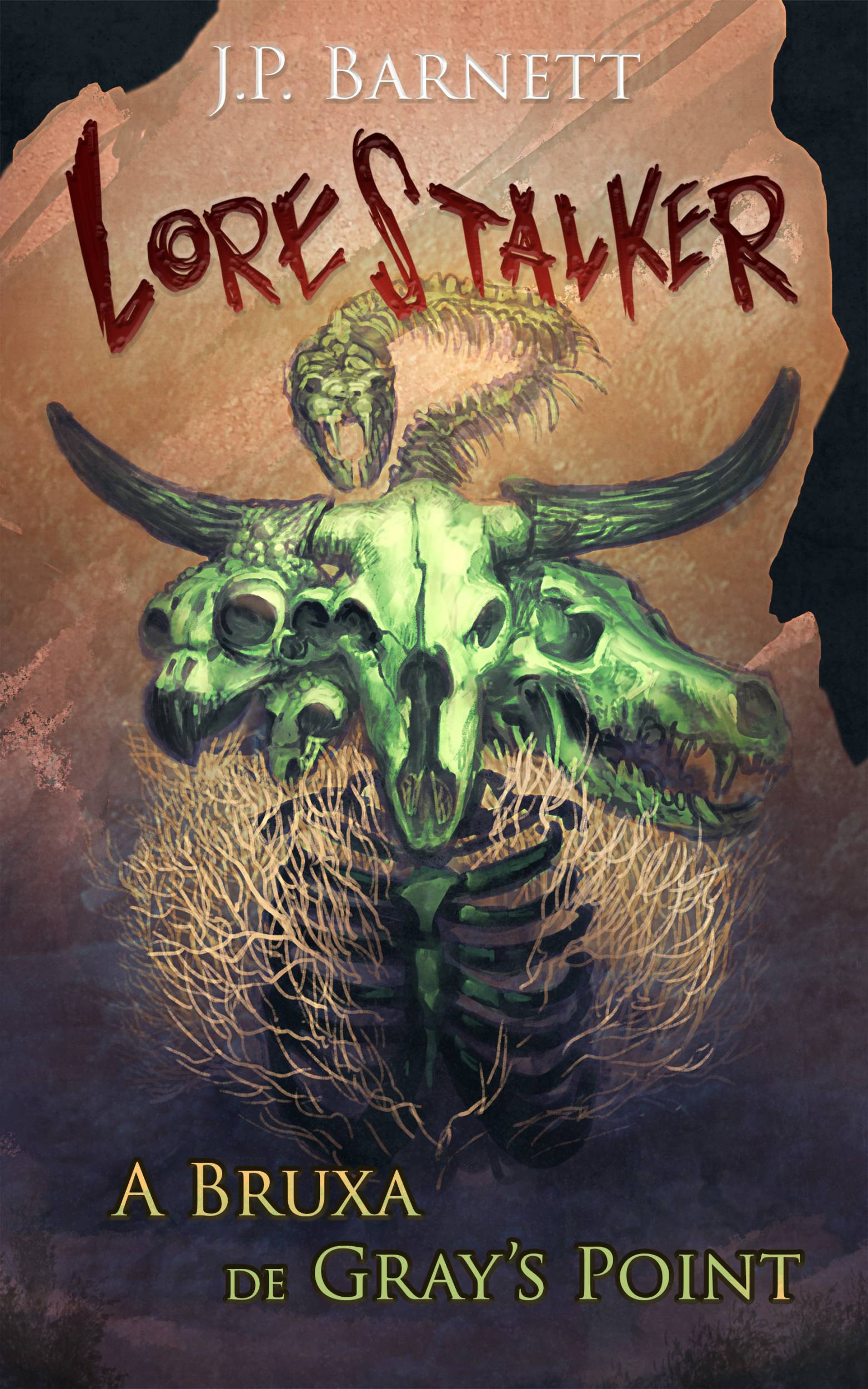 This image is the cover for the book A Bruxa de Gray's Point, Lorestalker (Português)