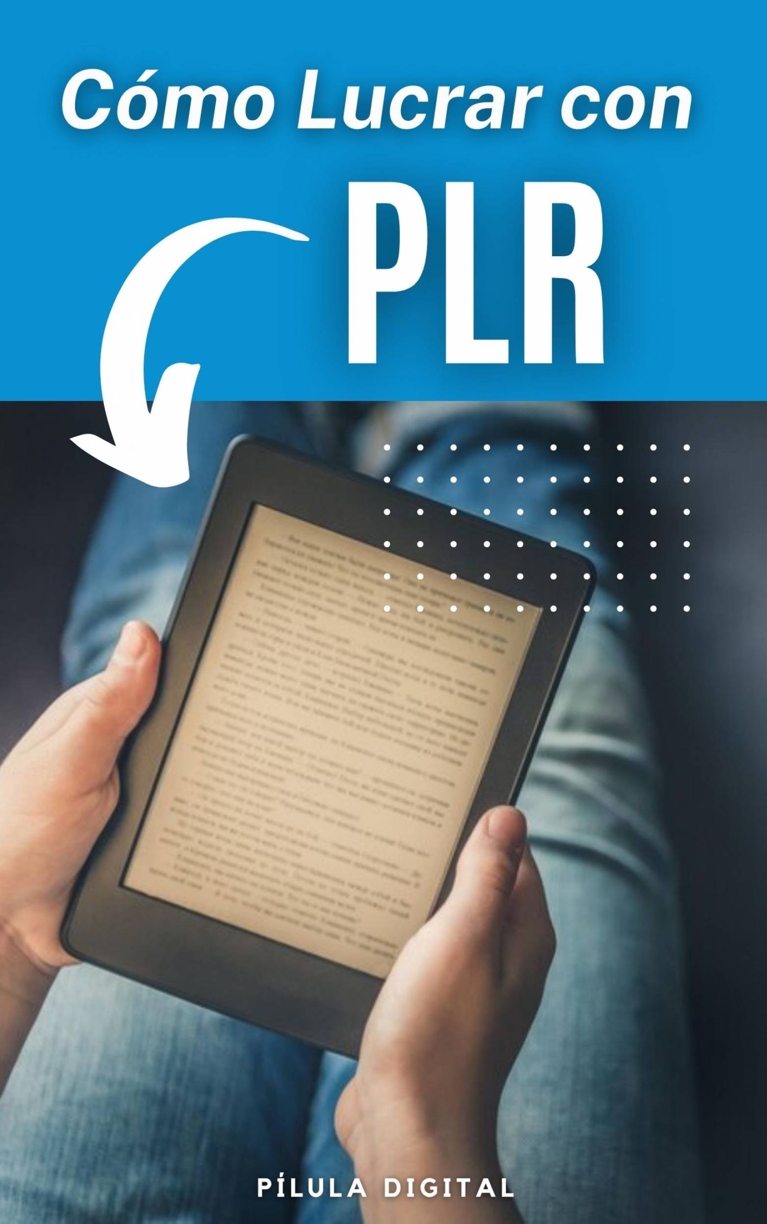This image is the cover for the book Cómo Lucrar con PLR