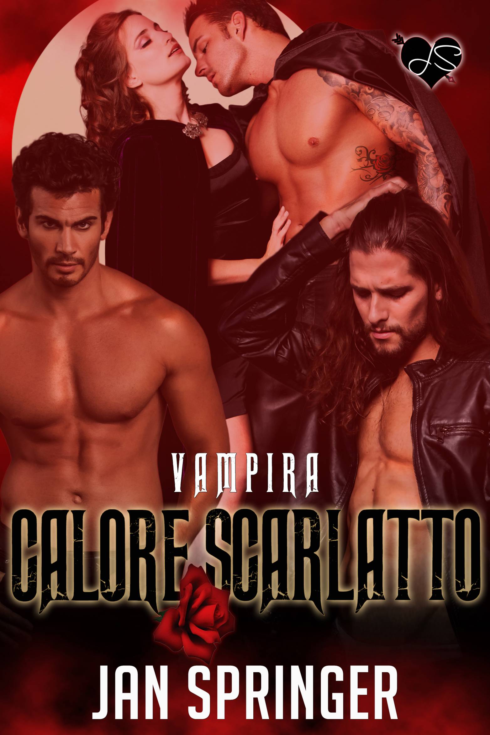 This image is the cover for the book Calore Scarlatto, Vampira 4