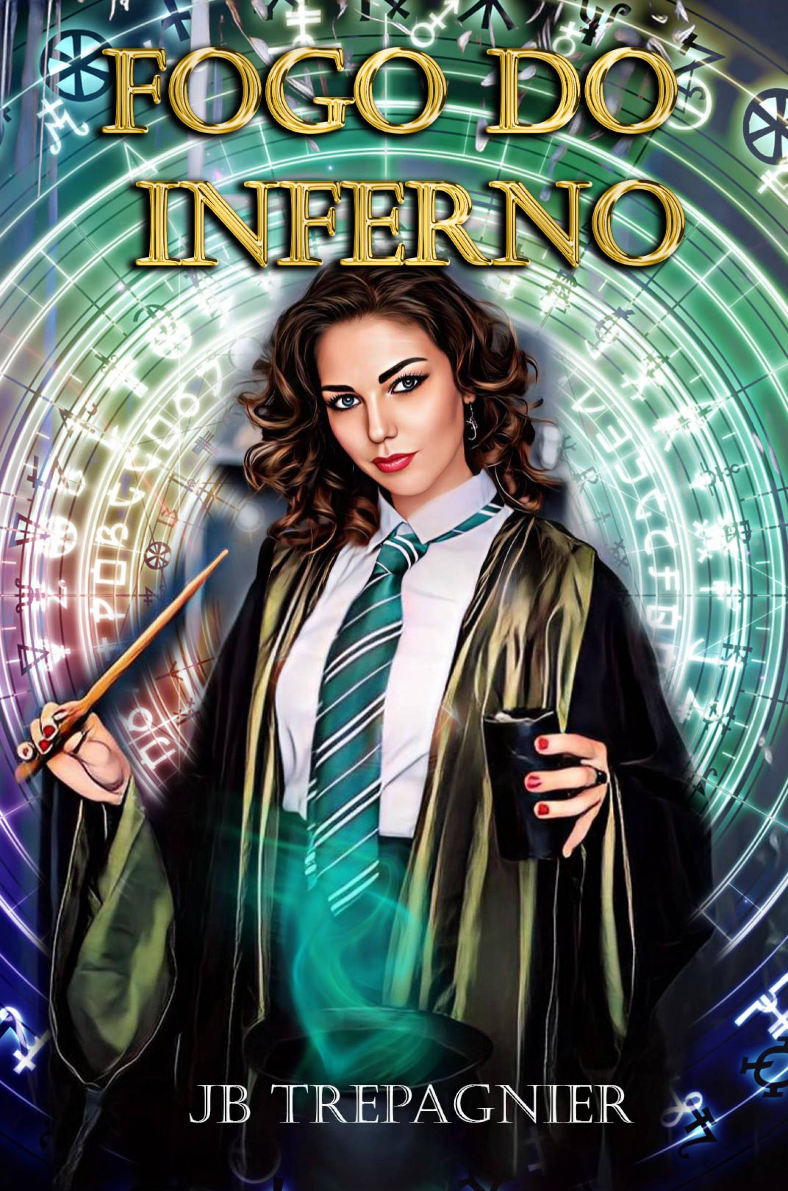 This image is the cover for the book Fogo do Inferno, Academia Fortuna