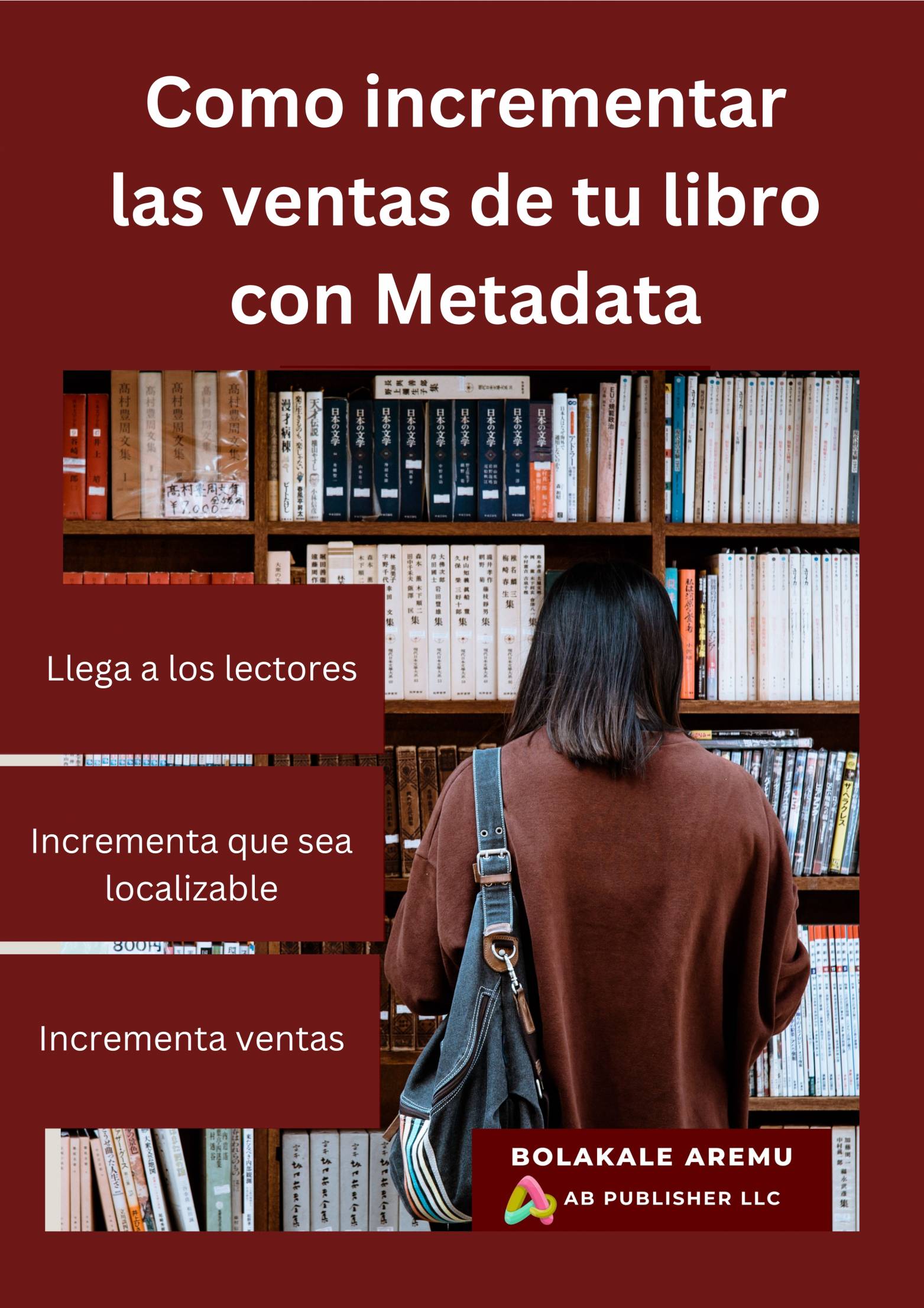 This image is the cover for the book Como incrementar las ventas de tu libro con Metadata