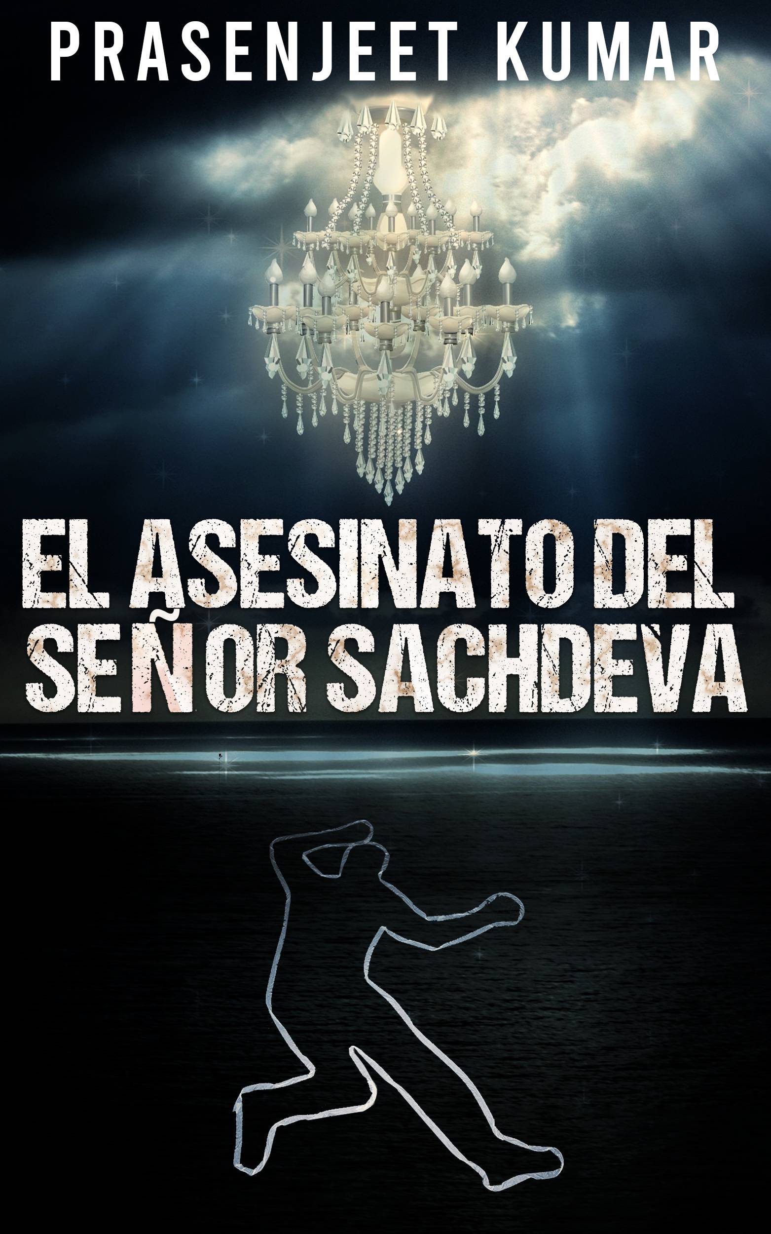 This image is the cover for the book El asesinato del señor Sachdeva, Geeta Rattan