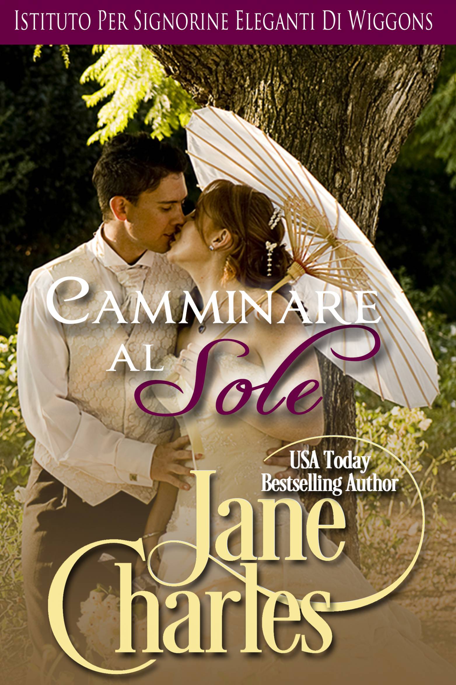 This image is the cover for the book Camminare al sole, ISTITUTO PER SIGNORINE ELEGANTI DI WIGGONS