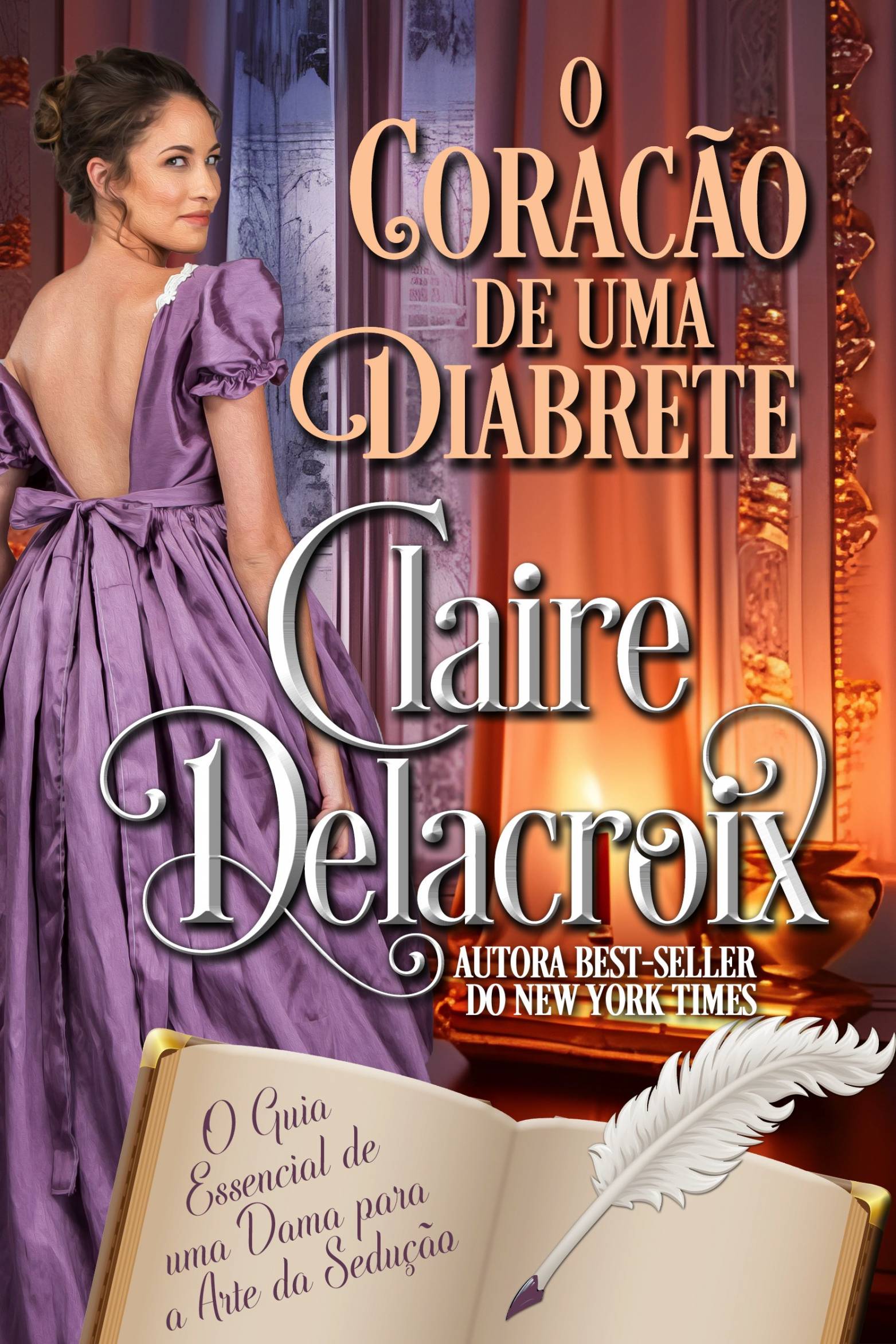 This image is the cover for the book O Coração de uma Diabrete, O Guia Essencial de uma Dama para a Arte da Sedução