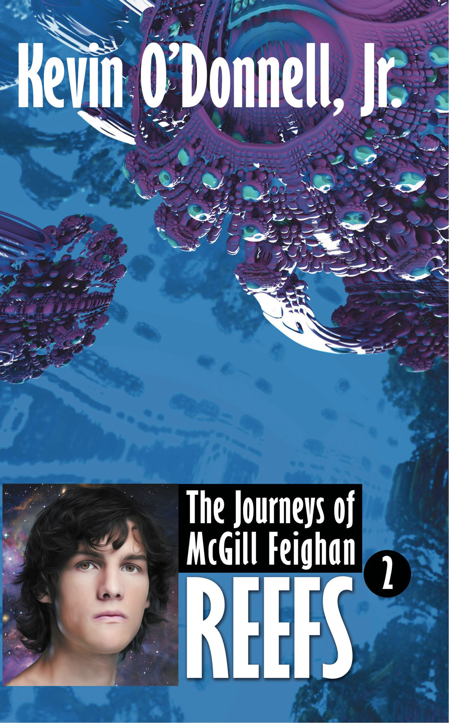 This image is the cover for the book Reefs, The Journeys of McGill Feighan