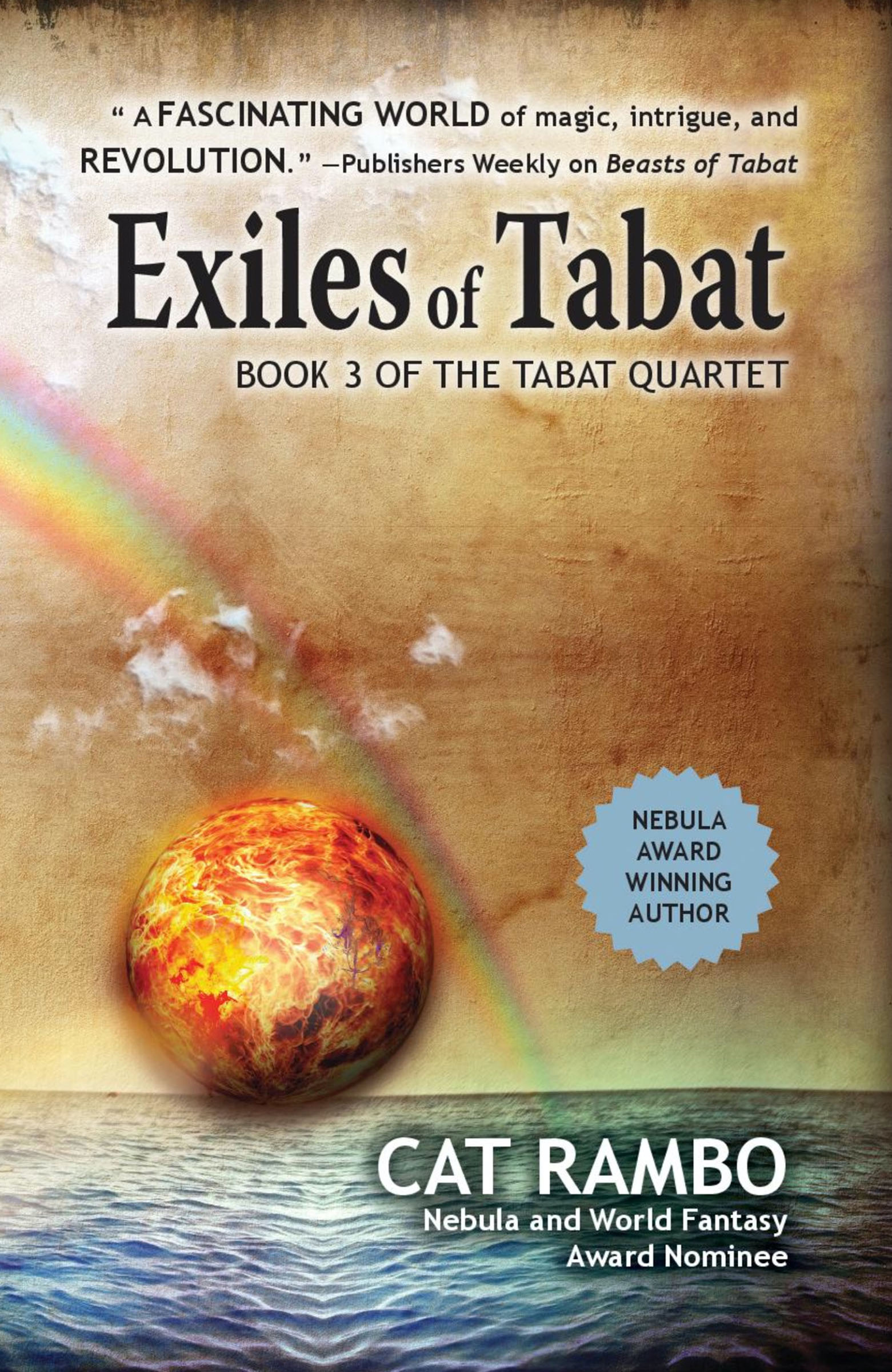 This image is the cover for the book Exiles of Tabat, The Tabat Quartet