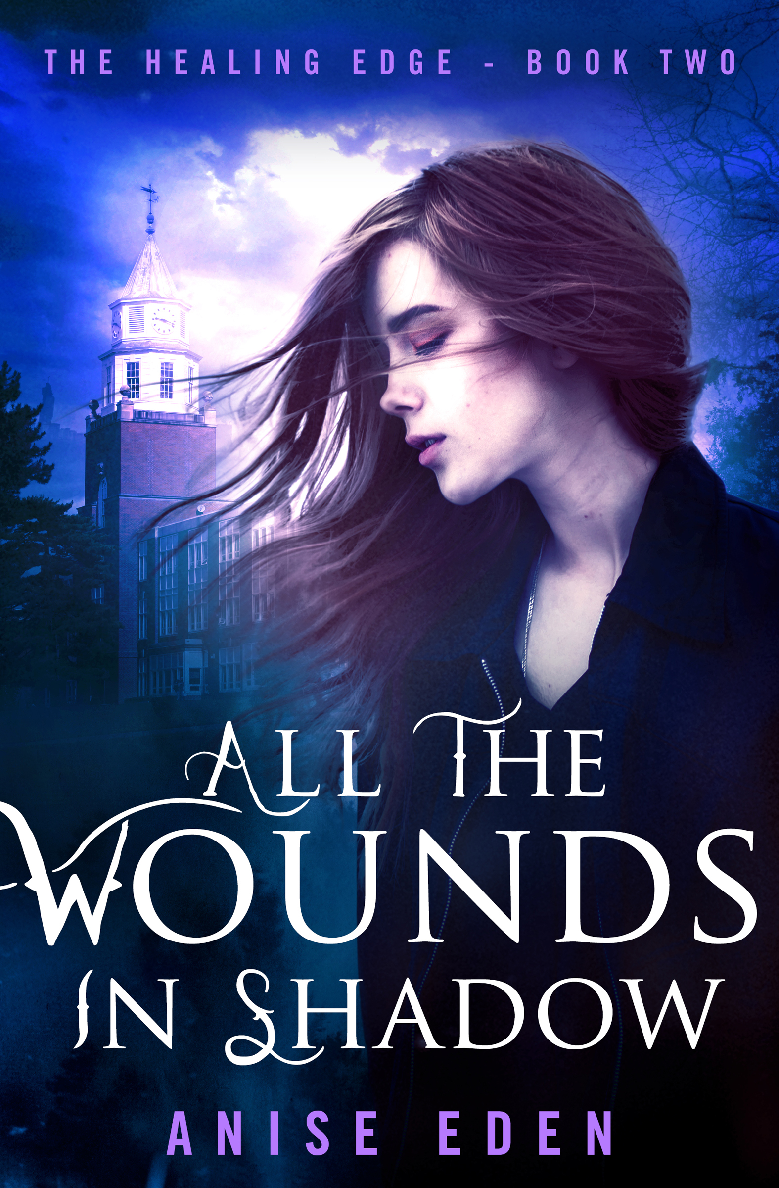 This image is the cover for the book All the Wounds in Shadow, The Healing Edge