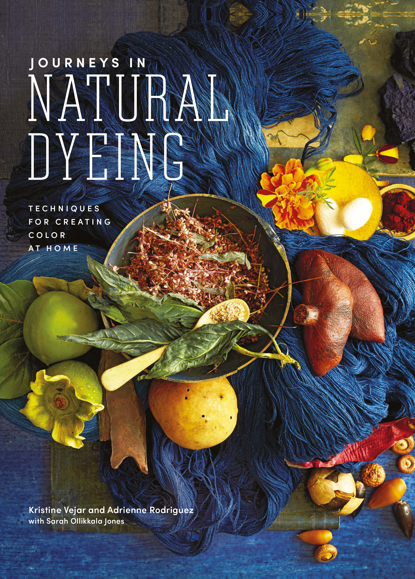 This image is the cover for the book Journeys in Natural Dyeing
