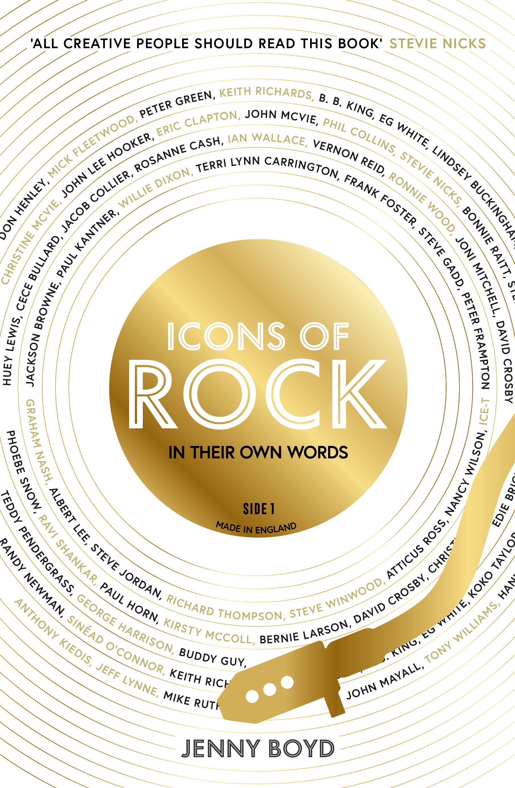 This image is the cover for the book Icons of Rock