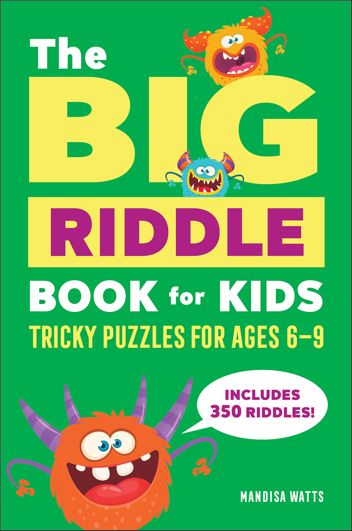 This image is the cover for the book Big Riddle Book for Kids