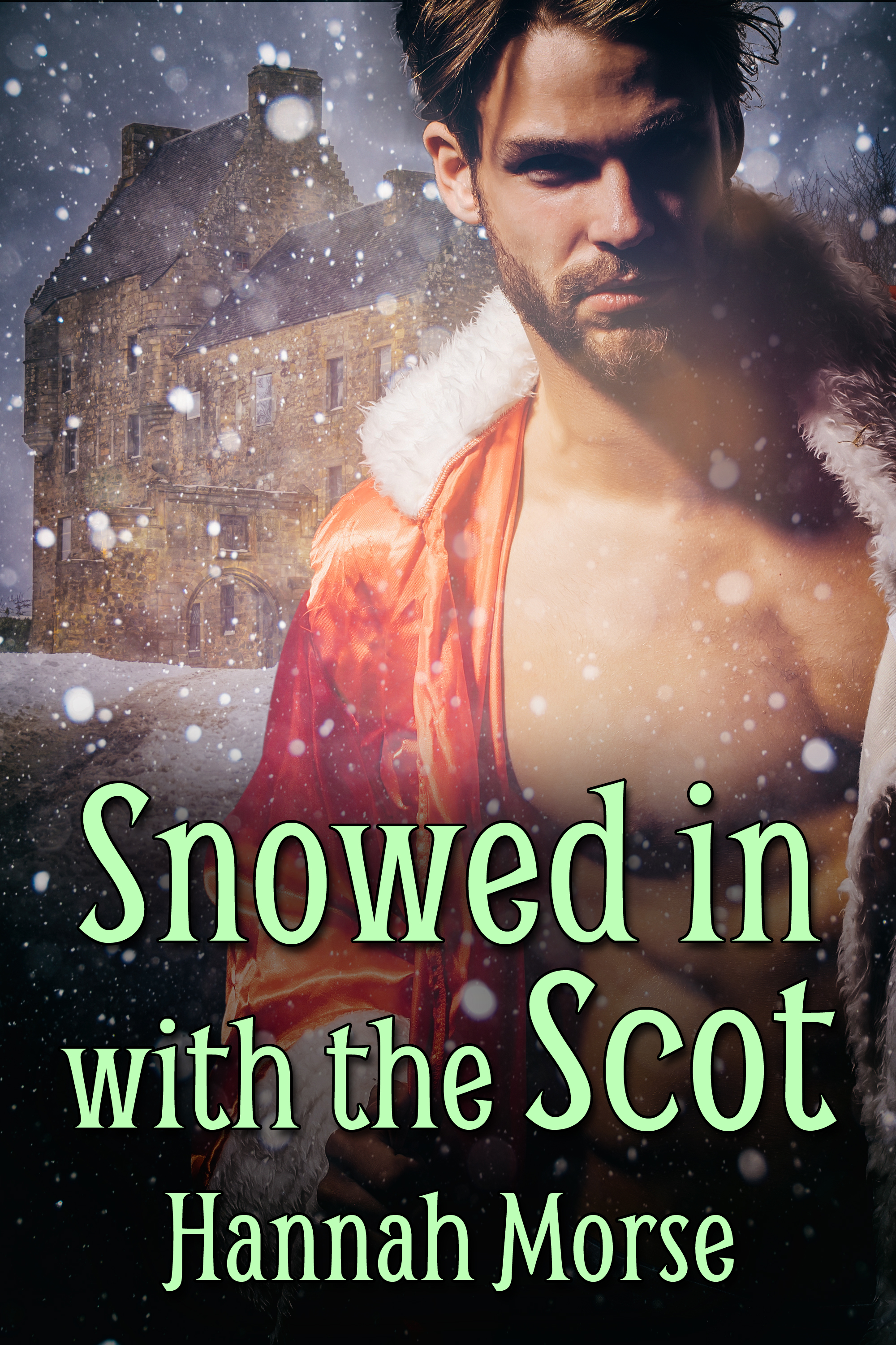 This image is the cover for the book Snowed In with the Scot