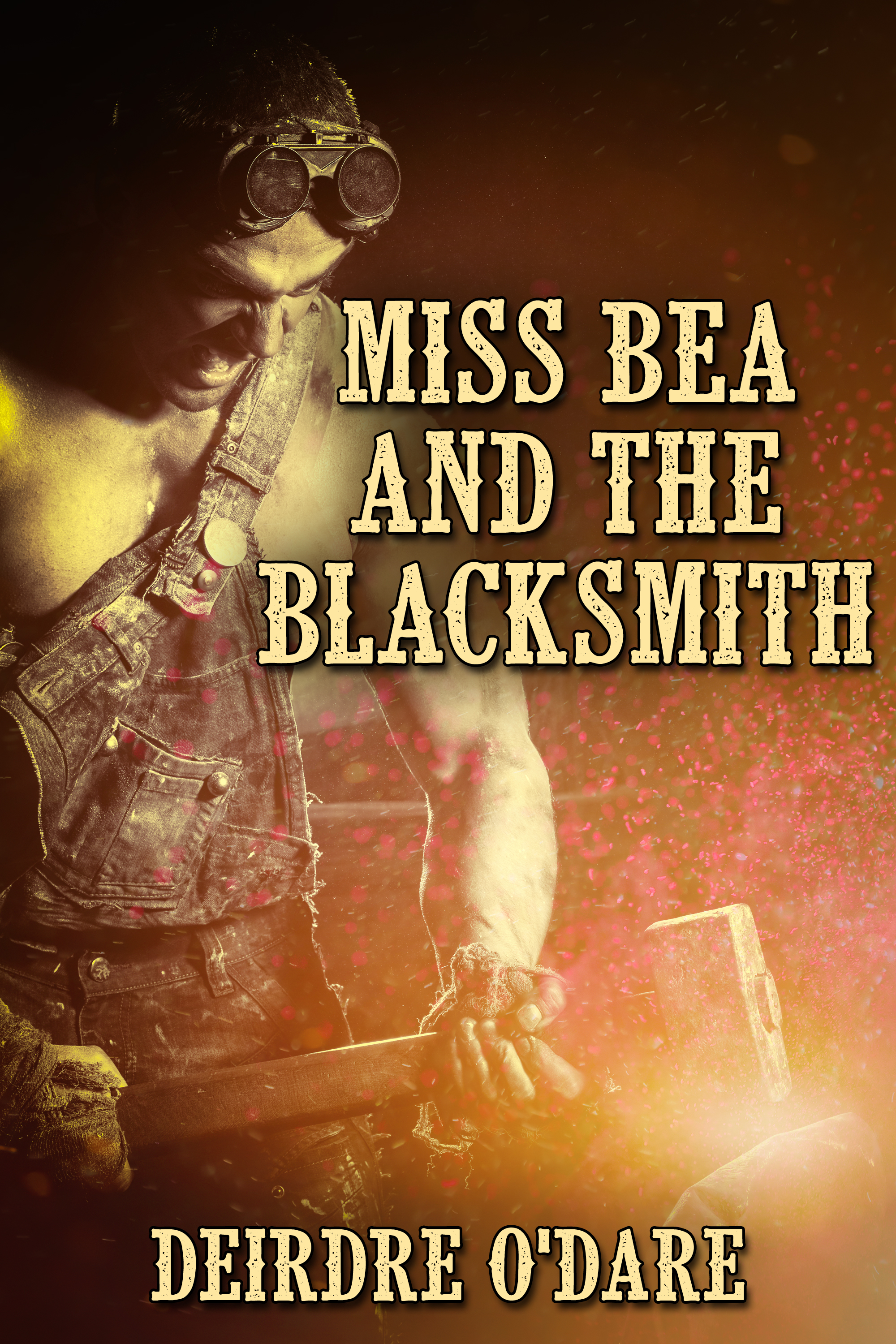 This image is the cover for the book Miss Bea and the Blacksmith