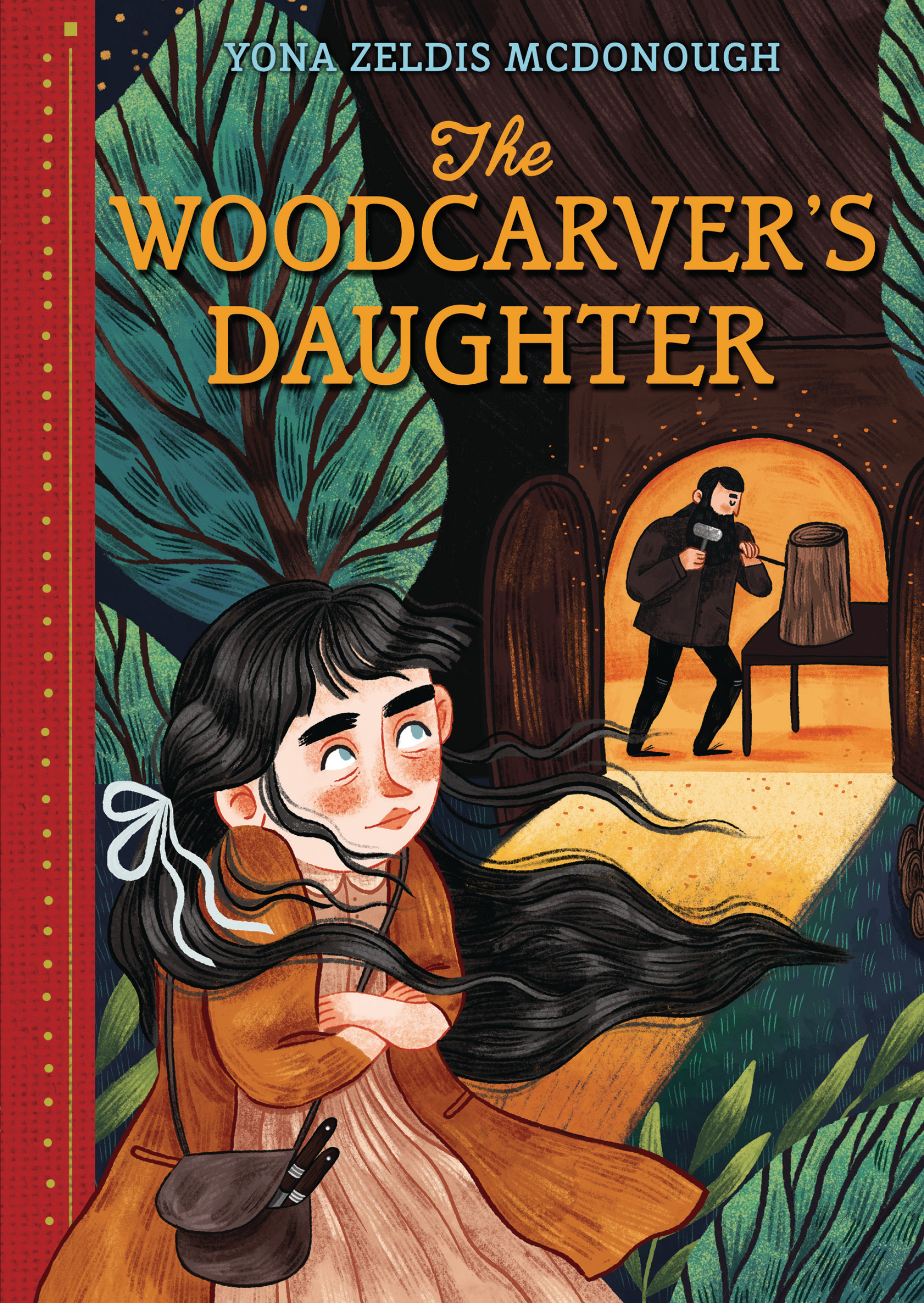 This image is the cover for the book Woodcarver's Daughter