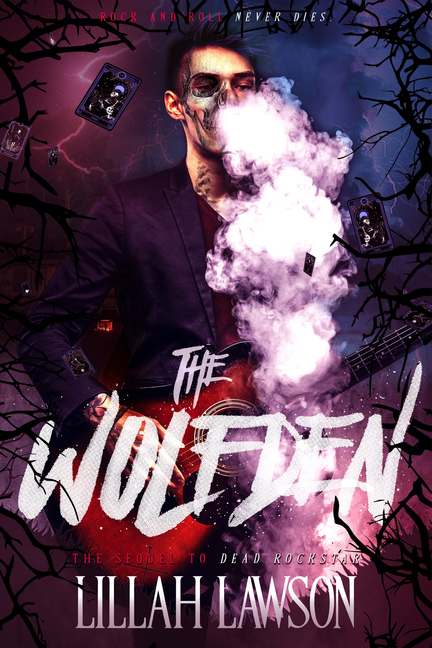 This image is the cover for the book The Wolfden, Dead Rockstar