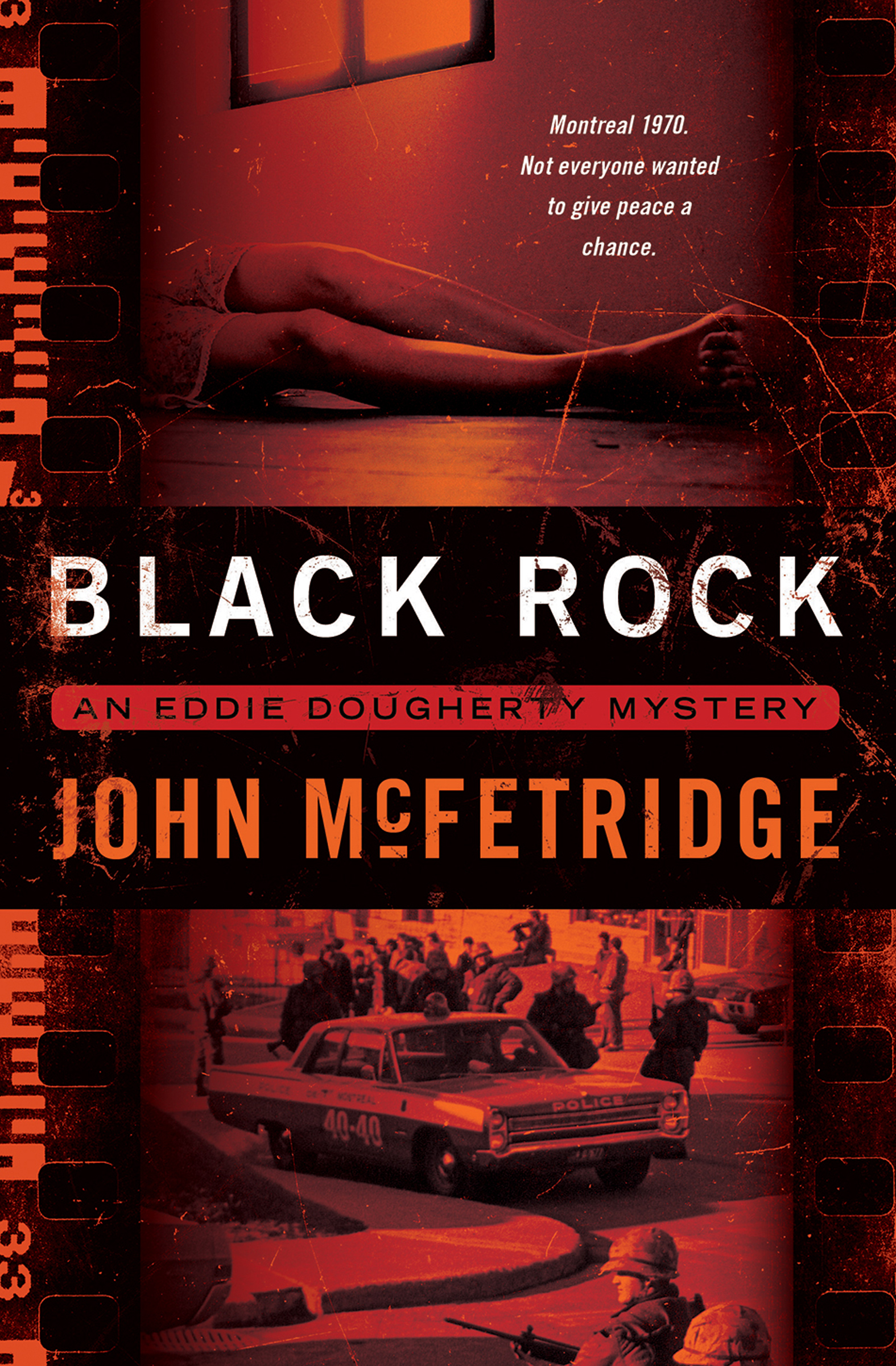 This image is the cover for the book Black Rock, The Eddie Dougherty Mysteries