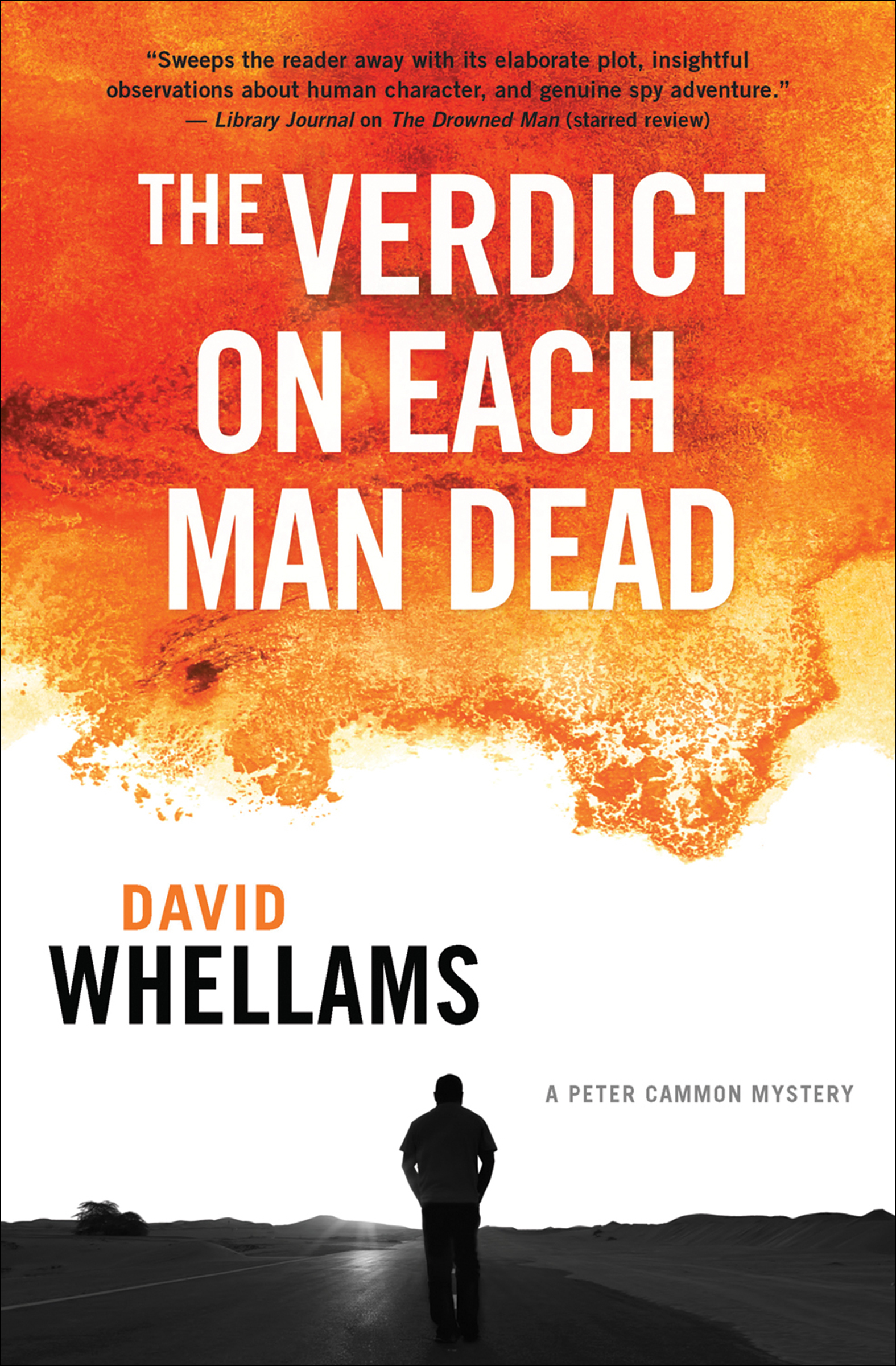This image is the cover for the book Verdict on Each Man Dead, A Peter Cammon Mystery