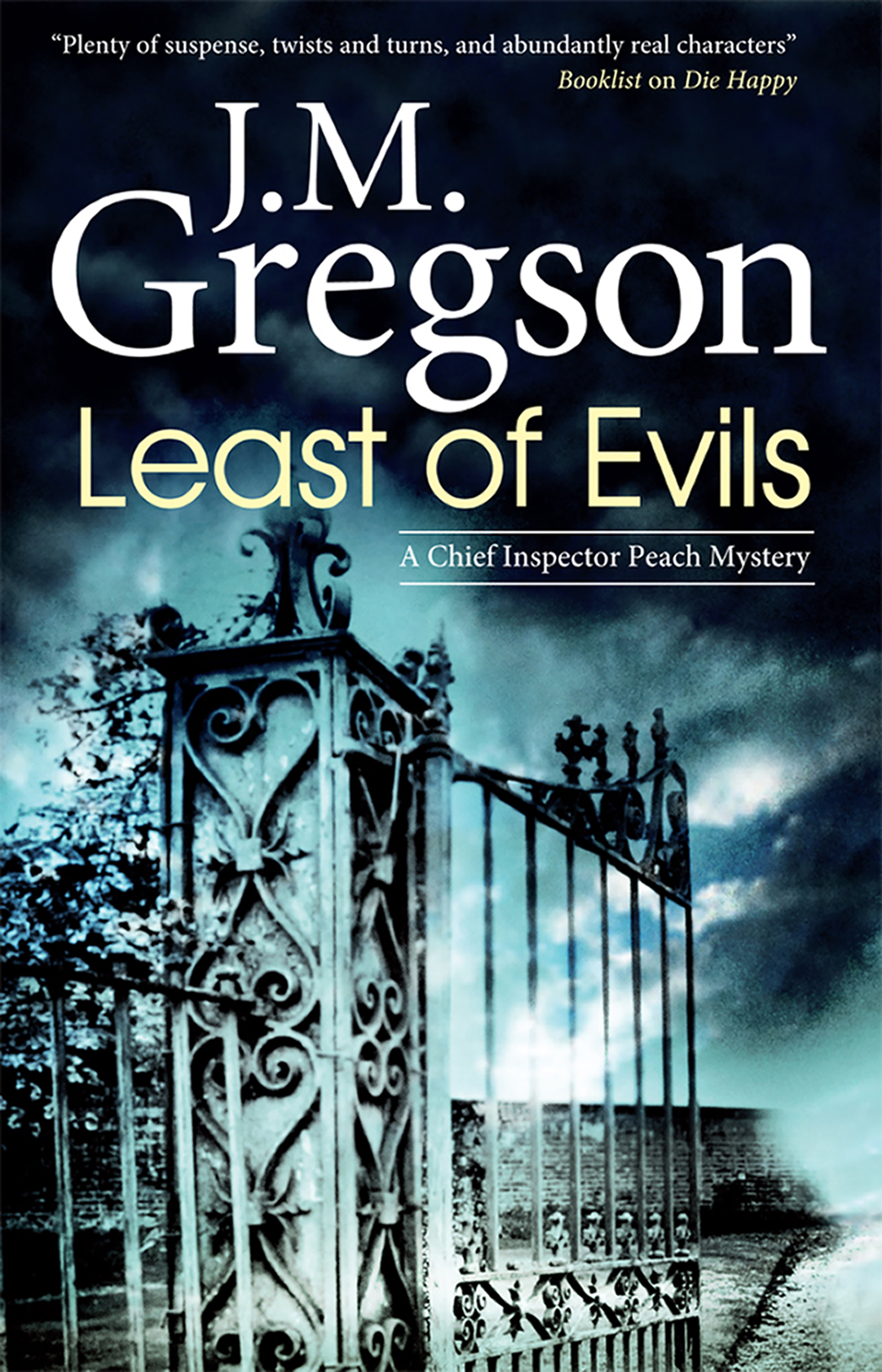 This image is the cover for the book Least of Evils, The Chief Inspector Peach Mysteries