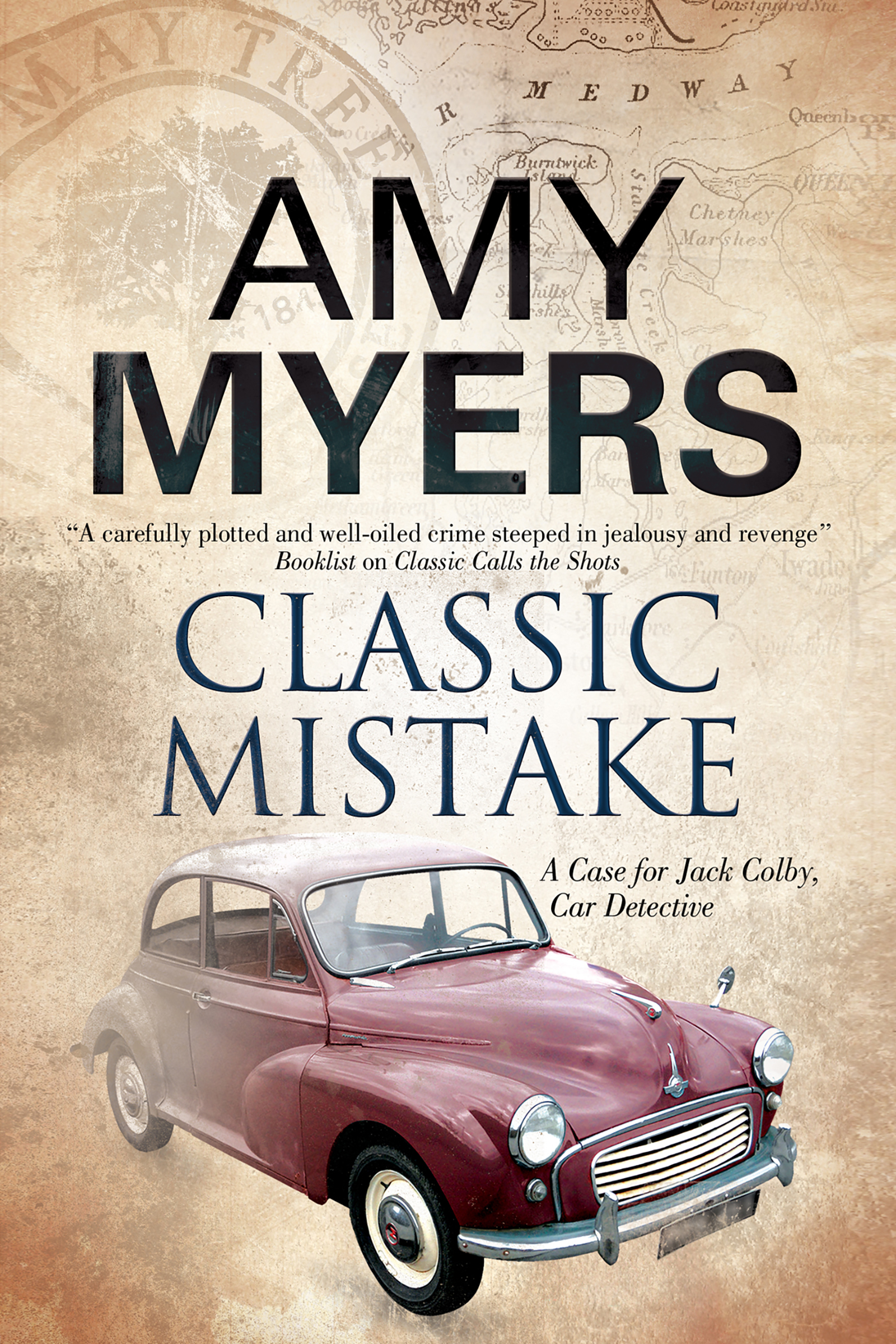 This image is the cover for the book Classic Mistake, The Jack Colby, Car Detective Mysteries