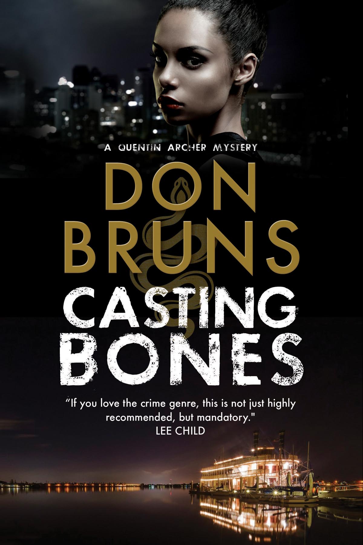 This image is the cover for the book Casting Bones, The Quentin Archer Mysteries