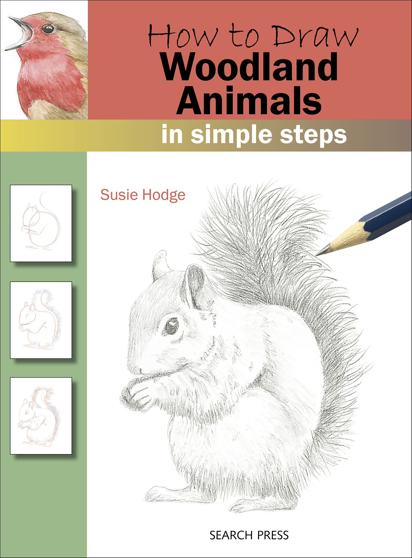This image is the cover for the book How to Draw: Woodland Animals